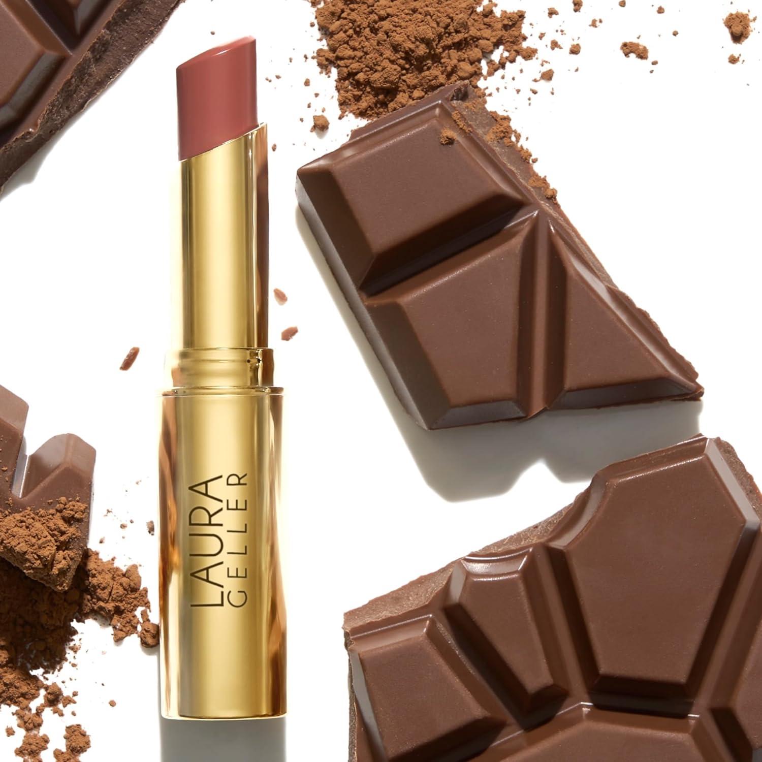 imageLAURA GELLER NEW YORK Jelly Balm Moisturizing Tinted Lip Balm  A Latte Love  Hydrating Vitamin E  SemiShine Finish10 Cocoa Motion