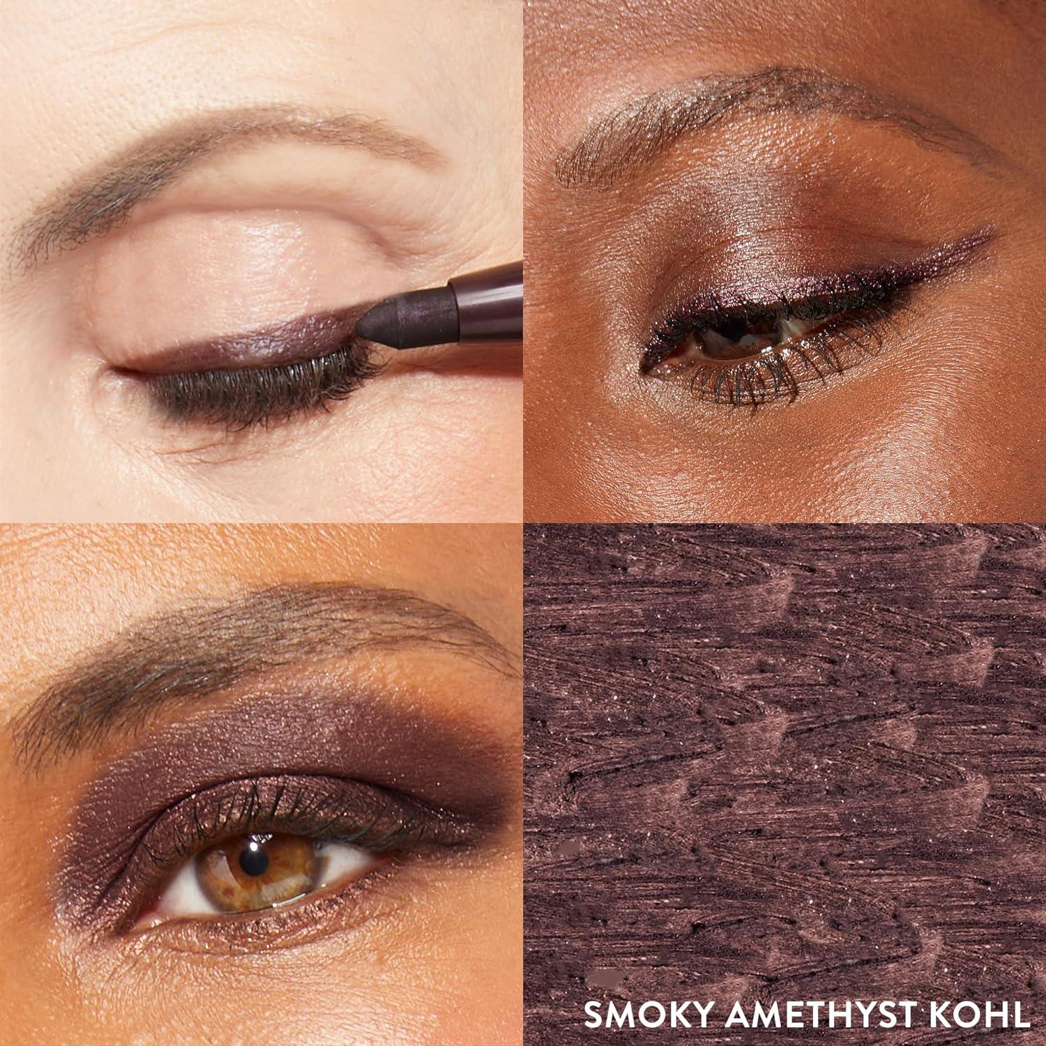 imageLAURA GELLER NEW YORK Kajal Longwear Kohl Eyeliner Pencil Duo  Deep Black ampamp Smoky Taupe  Caffeine and Vitamin E  Smooth ampamp Blendable Liner  BuiltIn SharpenerDark Brown  Smoky Amethyst
