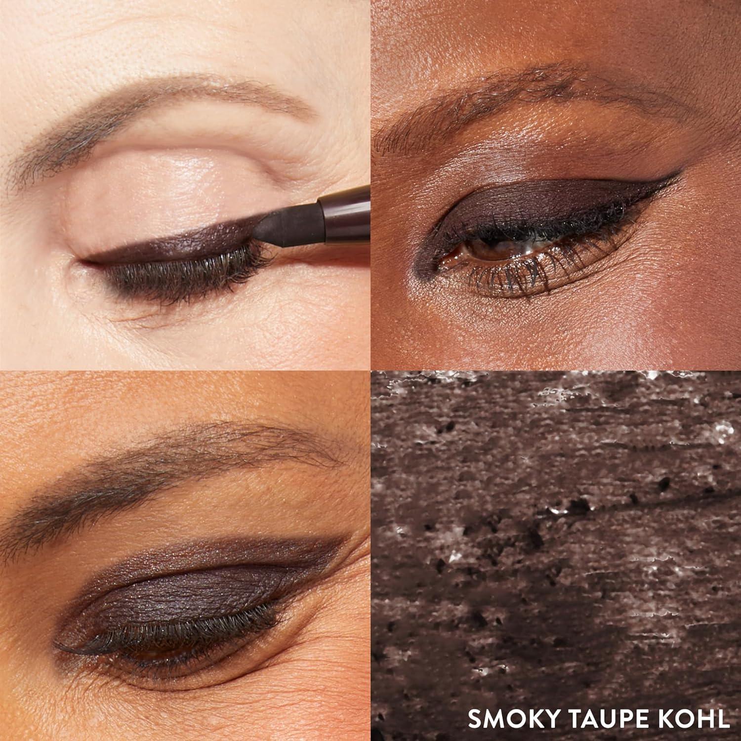 imageLAURA GELLER NEW YORK Kajal Longwear Kohl Eyeliner Pencil Duo  Deep Black ampamp Smoky Taupe  Caffeine and Vitamin E  Smooth ampamp Blendable Liner  BuiltIn SharpenerDeep Black  Smoky Taupe