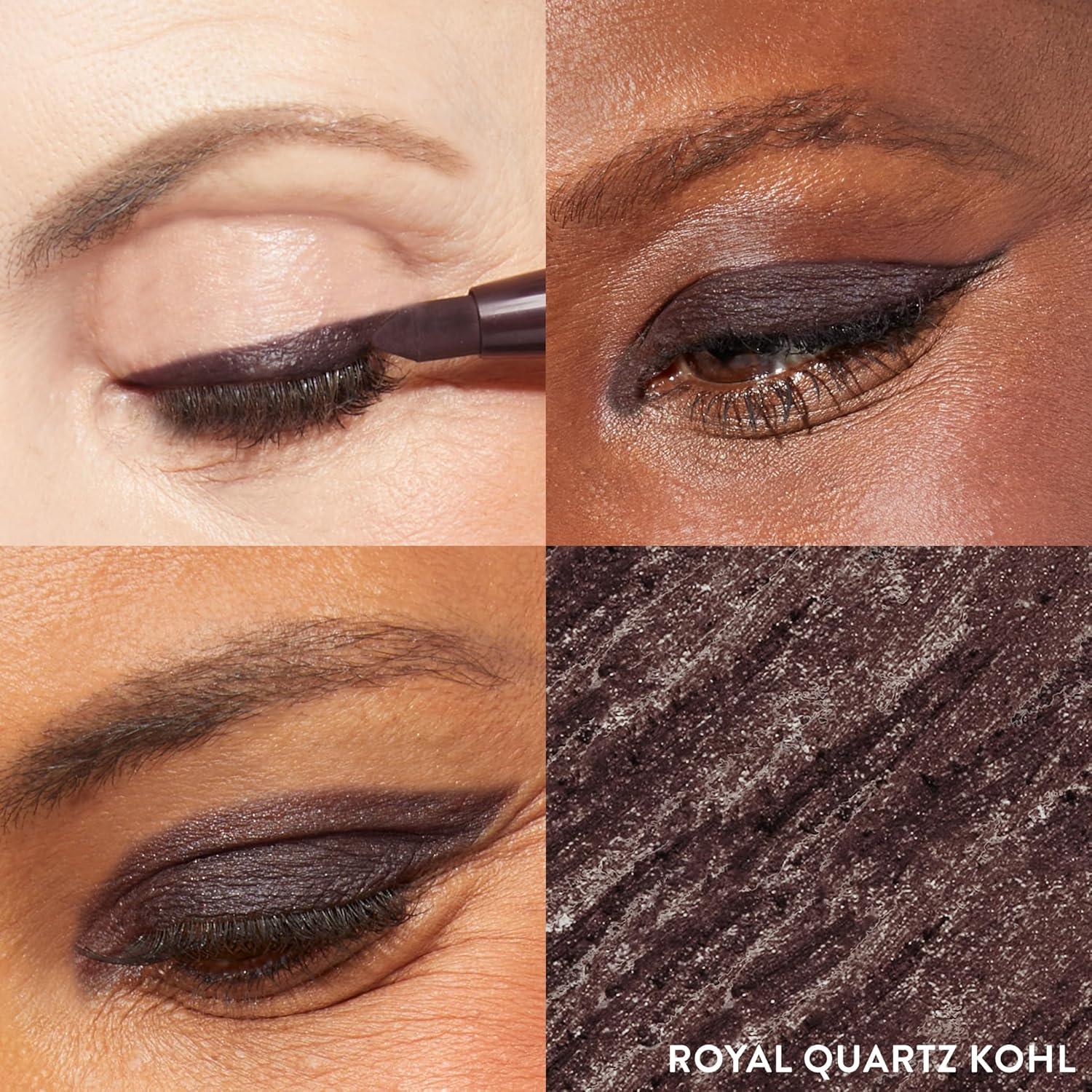 imageLAURA GELLER NEW YORK Kajal Longwear Kohl Eyeliner Pencil Duo  Deep Black ampamp Smoky Taupe  Caffeine and Vitamin E  Smooth ampamp Blendable Liner  BuiltIn SharpenerRoyal Quartz