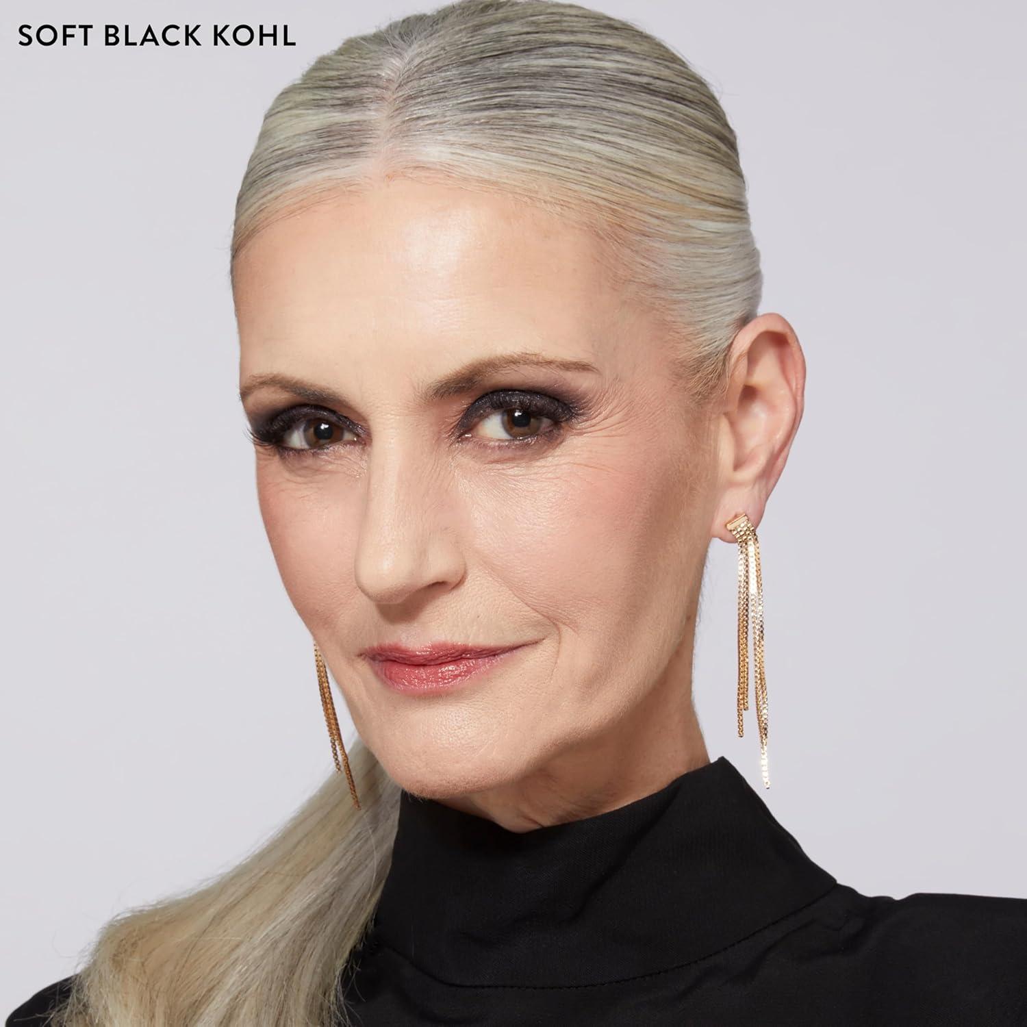 imageLAURA GELLER NEW YORK Kajal Longwear Kohl Eyeliner Pencil Duo  Deep Black ampamp Smoky Taupe  Caffeine and Vitamin E  Smooth ampamp Blendable Liner  BuiltIn Sharpener04 Soft Black