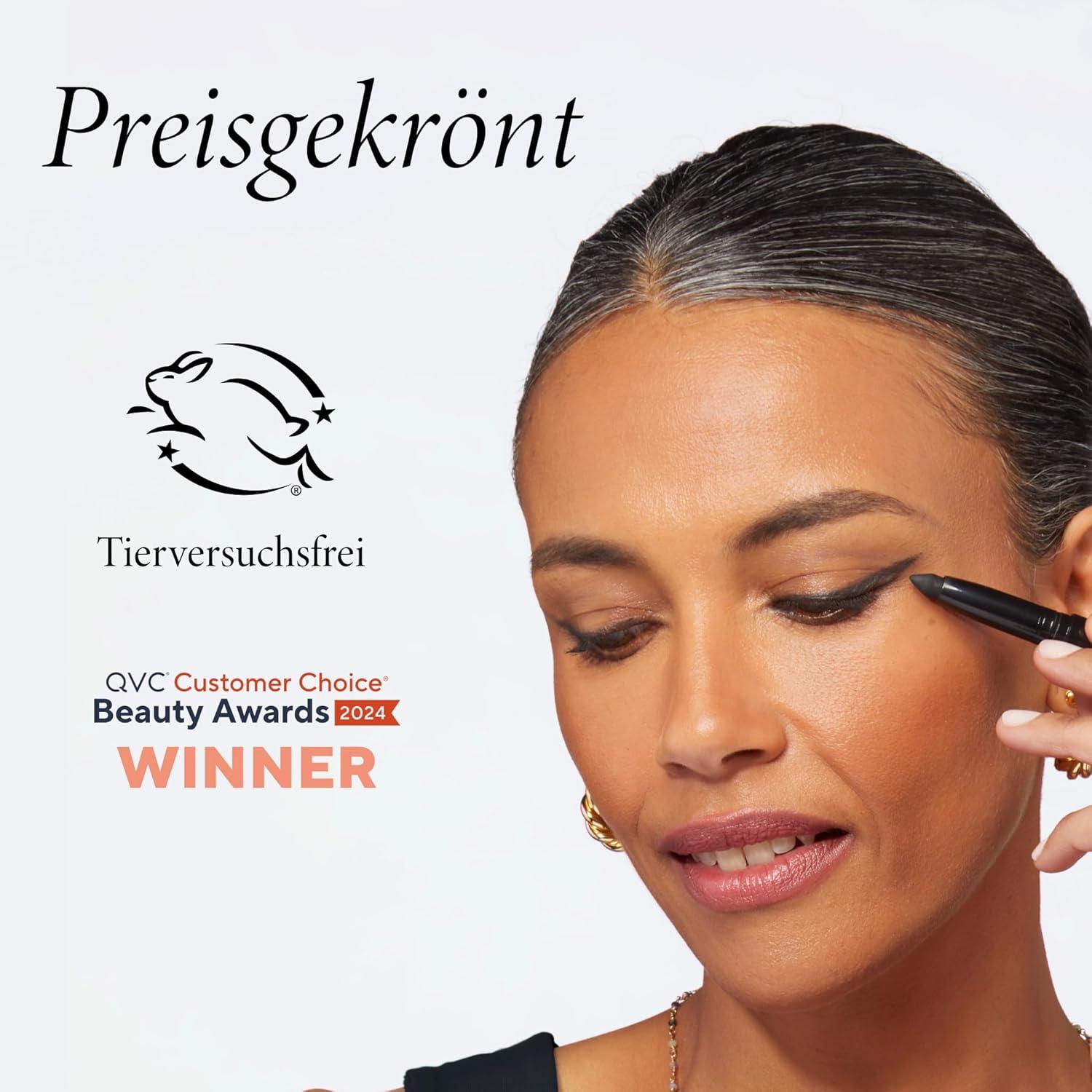 imageLAURA GELLER NEW YORK Kajal Longwear Kohl Eyeliner Pencil Duo  Deep Black ampamp Smoky Taupe  Caffeine and Vitamin E  Smooth ampamp Blendable Liner  BuiltIn Sharpener10 Smokey Quartz