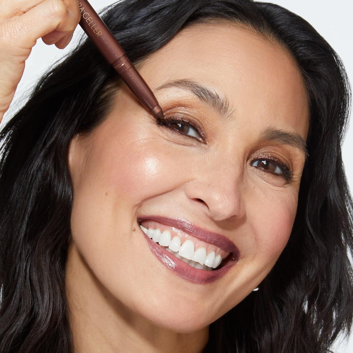 imageLAURA GELLER NEW YORK Kajal Longwear Kohl Eyeliner Pencil Duo  Deep Black ampamp Smoky Taupe  Caffeine and Vitamin E  Smooth ampamp Blendable Liner  BuiltIn Sharpener01 Dark Brown