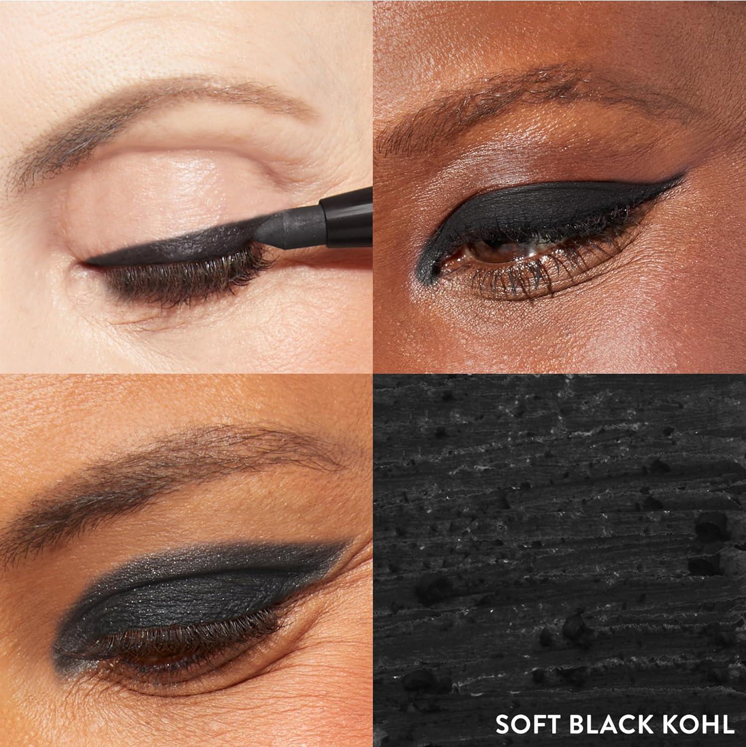 imageLAURA GELLER NEW YORK Kajal Longwear Kohl Eyeliner Pencil Duo  Deep Black ampamp Smoky Taupe  Caffeine and Vitamin E  Smooth ampamp Blendable Liner  BuiltIn Sharpener04 Soft Black