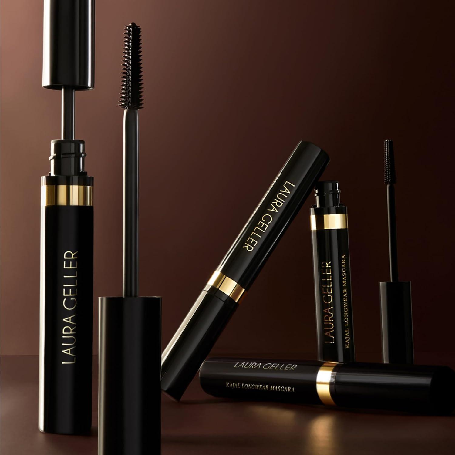 imageLAURA GELLER NEW YORK Kajal Longwear Mascara  Lengthening Defining Curling Buildable Formula Eye Makeup  Innovative Curling Brush  1 count02 Brown