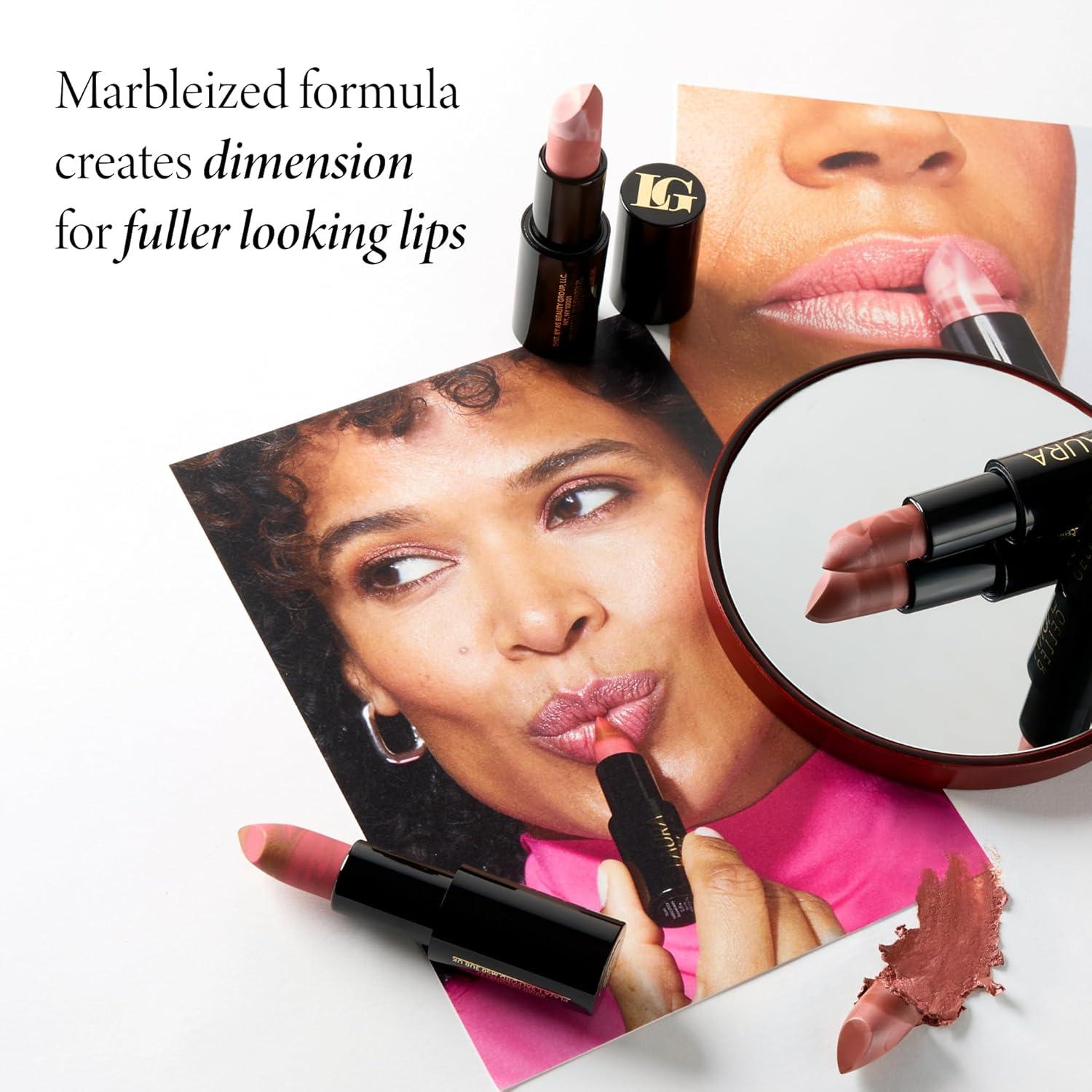 imageLAURA GELLER NEW YORK Marble Magic Kit Baked BalancenBrighten Powder Foundation Fair  Baked BlushnBrighten Pink Buttercream  Italian Marble Lipstick Berry VanillaMedium