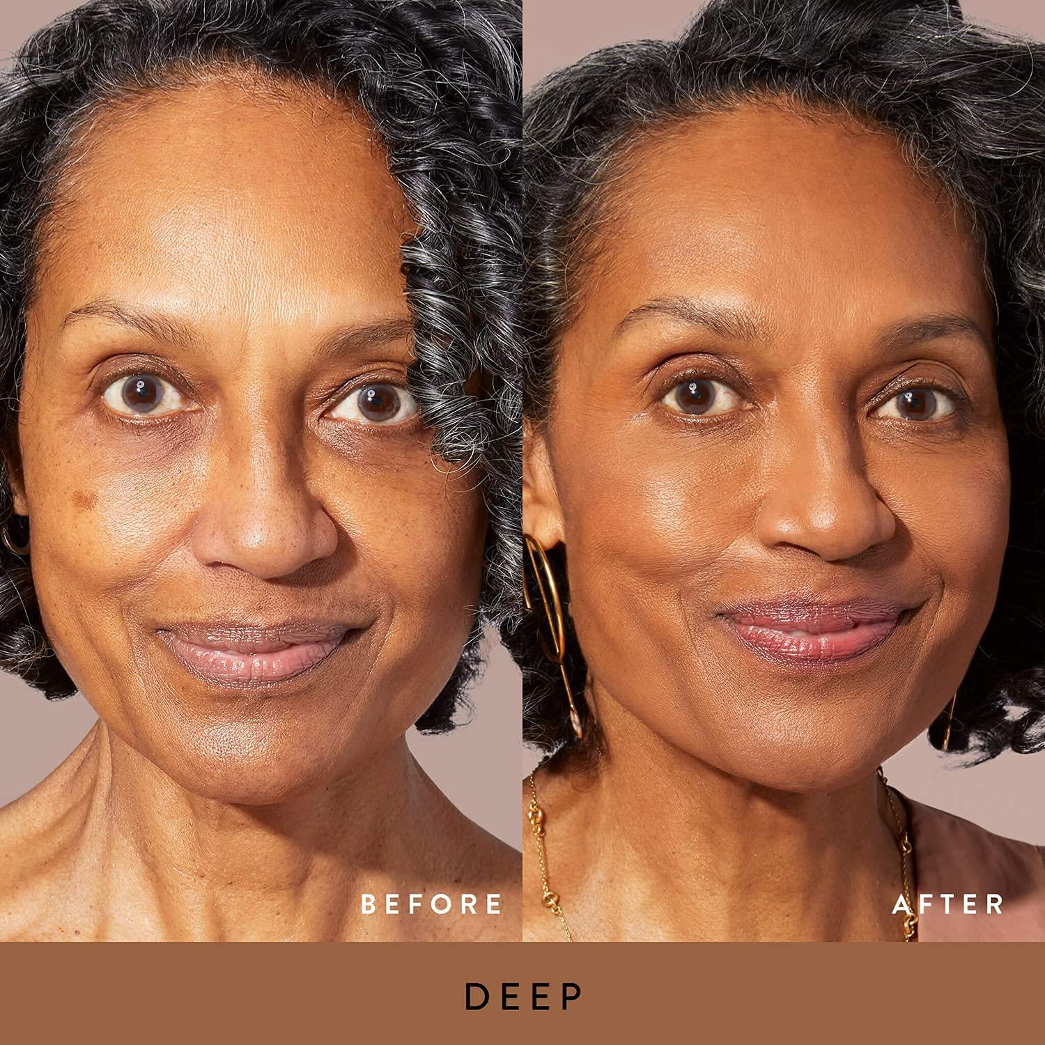 imageLAURA GELLER NEW YORK Matte Baked Starter Kit  Full Coverage Double Take Powder Foundation Deep and Best of the Best Face Palette and Retractable Angled Kabuki Brush