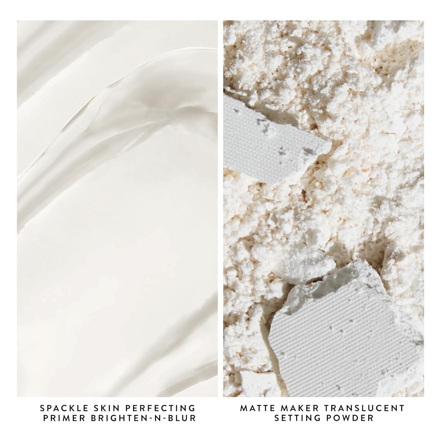 imageLAURA GELLER NEW YORK Matte Prime  Set Duo Spackle SuperSize Skin Perfecting Makeup Primer BrightennBlur ampamp Matte Maker Advanced Transulent Oil Blotting Powder