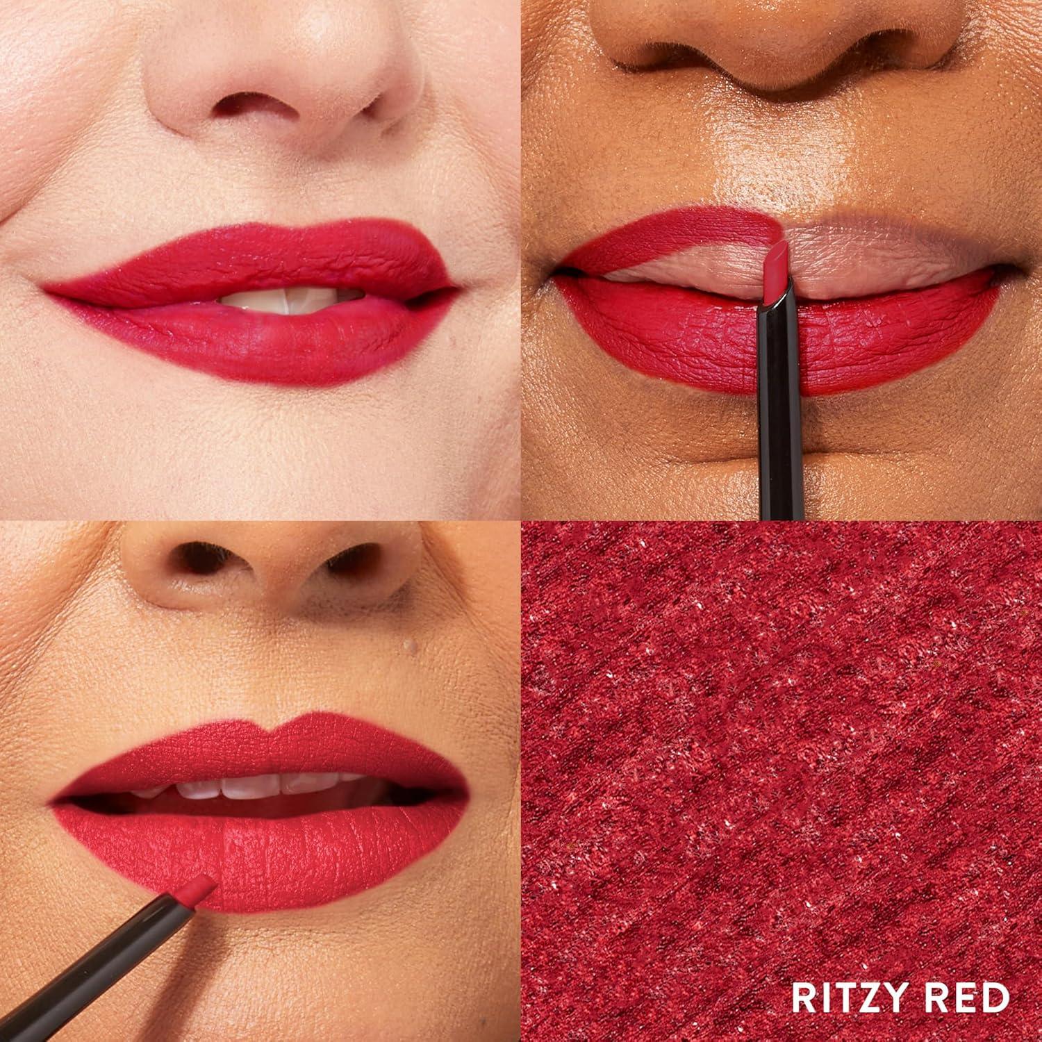imageLAURA GELLER NEW YORK Modern Classic Lip Liner Luxurious Creamy Long Lasting Lip Liner Prevents Feathering and Fading Ritzy RedRitzy Red Liner