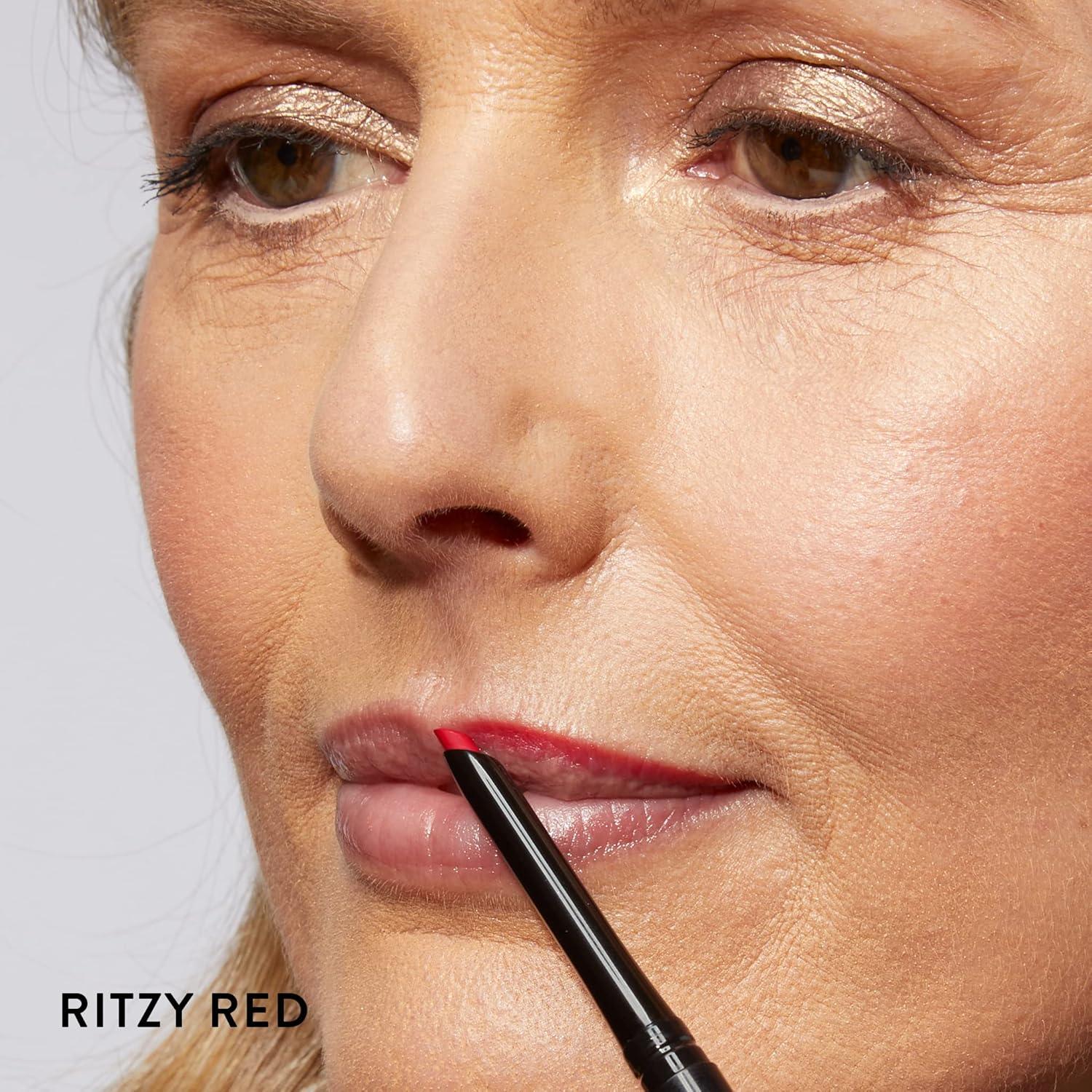 imageLAURA GELLER NEW YORK Modern Classic Lip Liner Luxurious Creamy Long Lasting Lip Liner Prevents Feathering and Fading Ritzy RedRitzy Red Liner