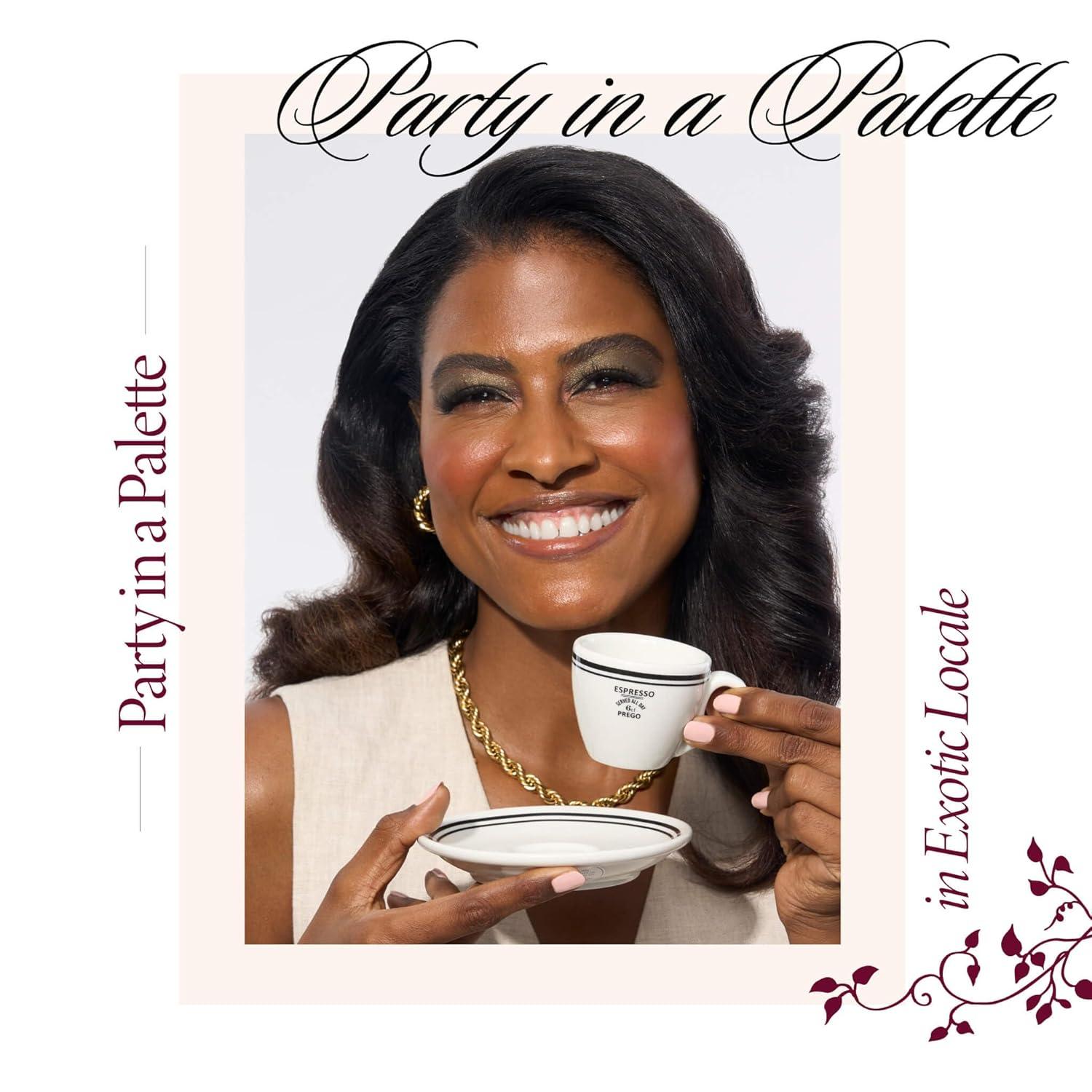 imageLAURA GELLER NEW YORK Party in a Palette Ready to Jetset  Baked BalancenBrighten Powder Foundation Tan07 Tan