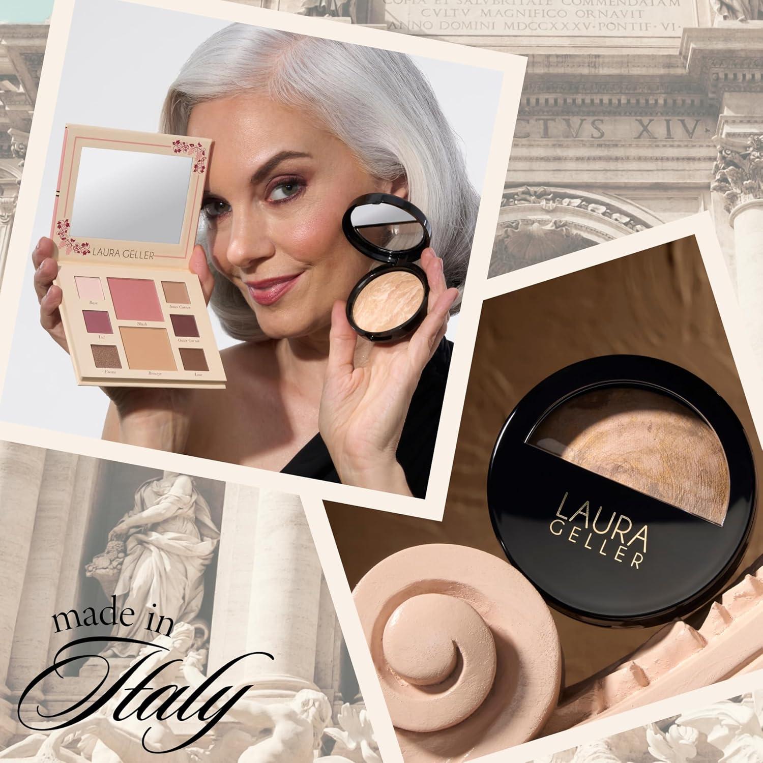 imageLAURA GELLER NEW YORK Party in a Palette Ready to Jetset  Baked BalancenBrighten Powder Foundation Toffee