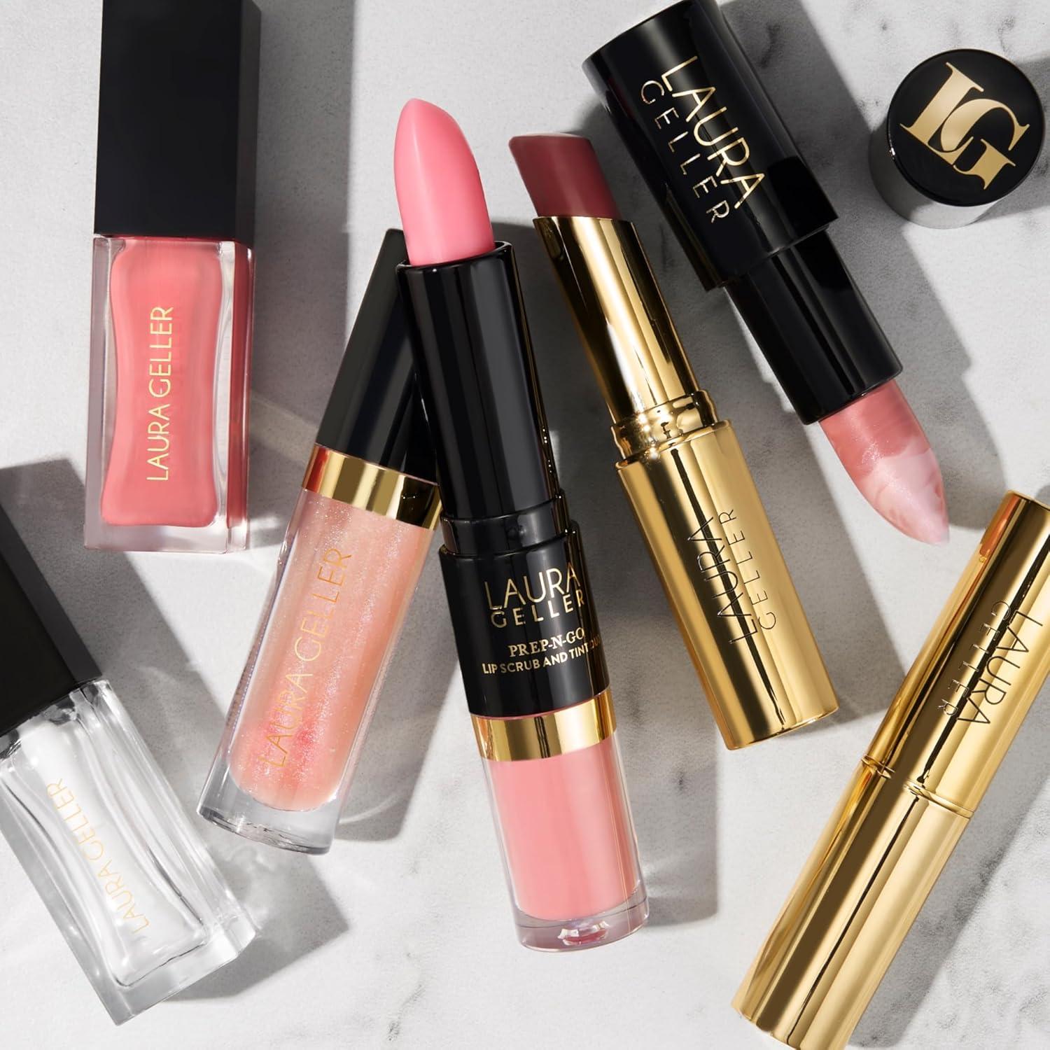 imageLAURA GELLER NEW YORK PrepnGo 2in1 Lip Scrub and Lip Oil Tint Lip Hydrating Oil and Exfoliator Rush Hour02 Victory Lap