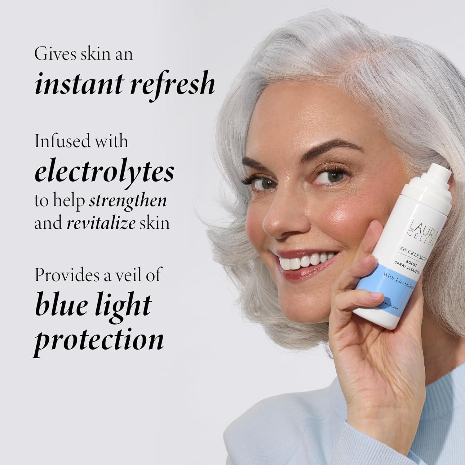 imageLAURA GELLER NEW YORK PrimenSet Duo Spackle Primer  Spackle Mist Boost Setting Spray with Electrolytes 01 Champagne Glow  Electrolytes 50 Fl Oz01 Champagne Glow  Electrolytes