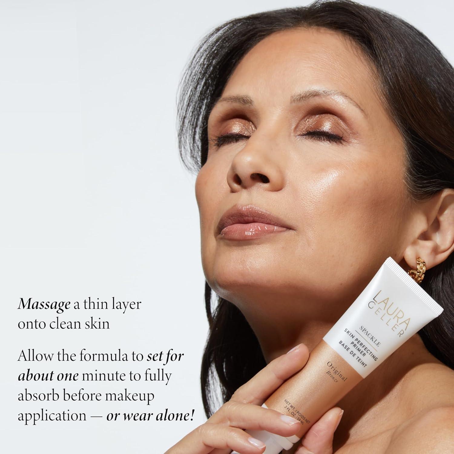 imageLAURA GELLER NEW YORK PrimenSet Duo Spackle Primer  Spackle Mist Boost Setting Spray with Electrolytes 01 Champagne Glow  Electrolytes 50 Fl Oz02 Bronze Glow  Electrolytes