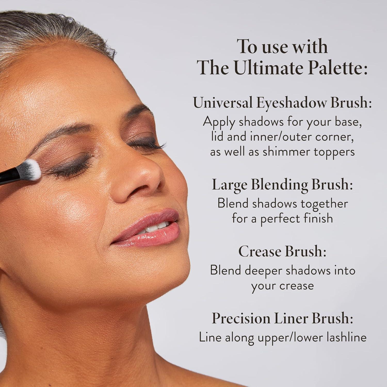 imageLAURA GELLER NEW YORK Retractable Black Kabuki Brush for Liquid Cream and Powder Face Makeup With Aluminum Handle03 Shadow Skills Brush Set