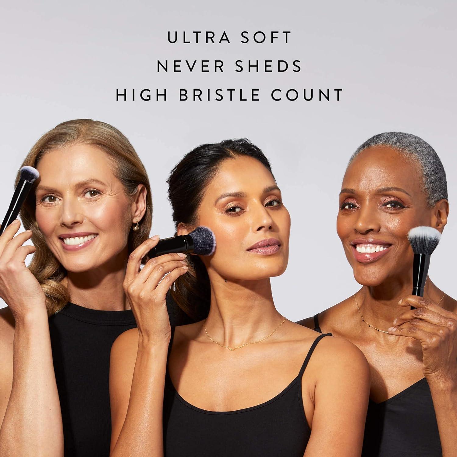 imageLAURA GELLER NEW YORK Retractable Black Kabuki Brush for Liquid Cream and Powder Face Makeup With Aluminum Handle07 Full Face Powder Makeup Brush