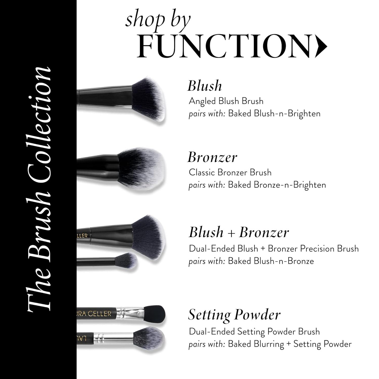 imageLAURA GELLER NEW YORK Retractable Black Kabuki Brush for Liquid Cream and Powder Face Makeup With Aluminum Handle07 Full Face Powder Makeup Brush