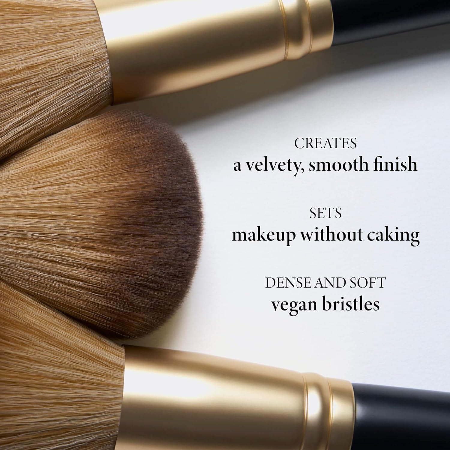 imageLAURA GELLER NEW YORK Retractable Black Kabuki Brush for Liquid Cream and Powder Face Makeup With Aluminum Handle11 Setting Powder Brush