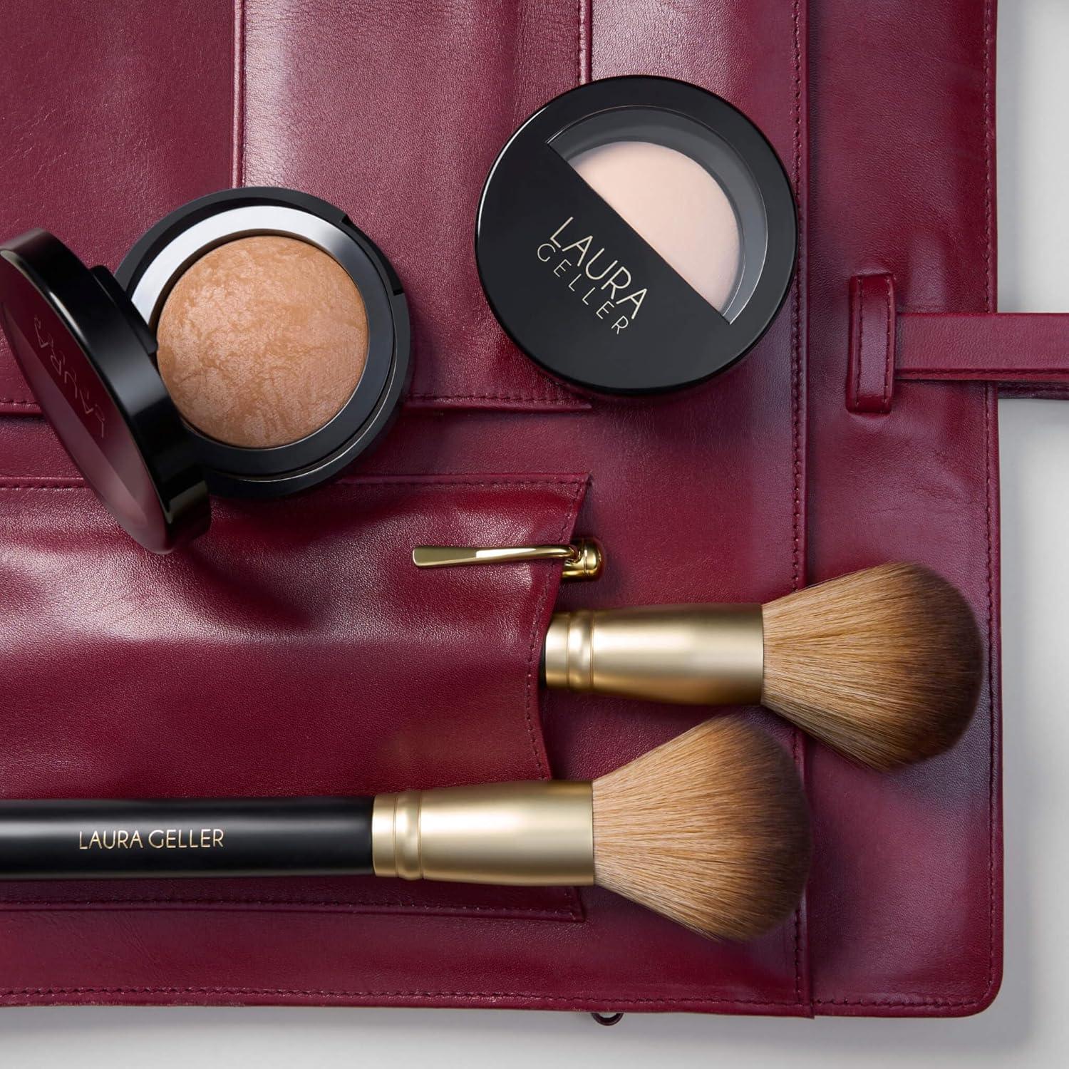 imageLAURA GELLER NEW YORK Retractable Black Kabuki Brush for Liquid Cream and Powder Face Makeup With Aluminum Handle11 Setting Powder Brush