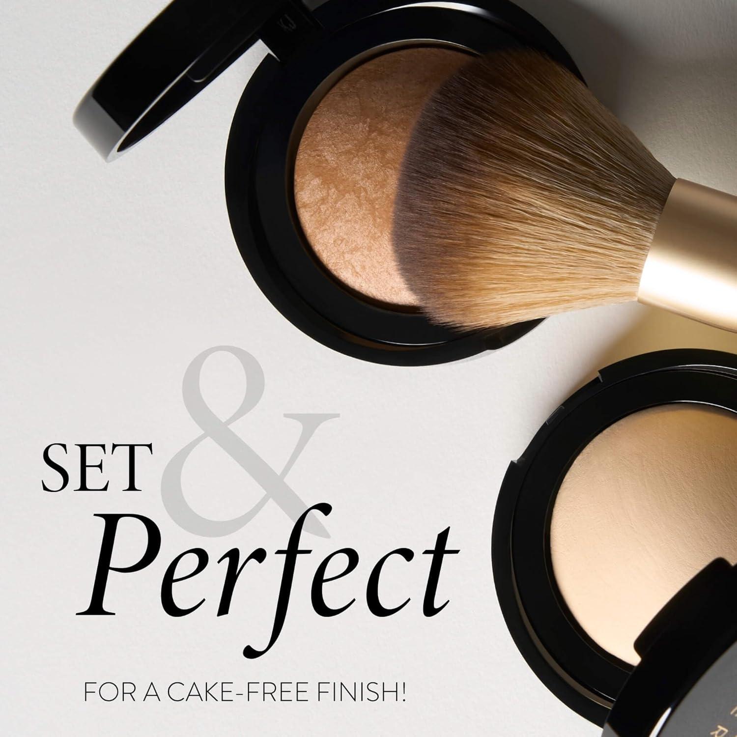 imageLAURA GELLER NEW YORK Retractable Black Kabuki Brush for Liquid Cream and Powder Face Makeup With Aluminum Handle11 Setting Powder Brush