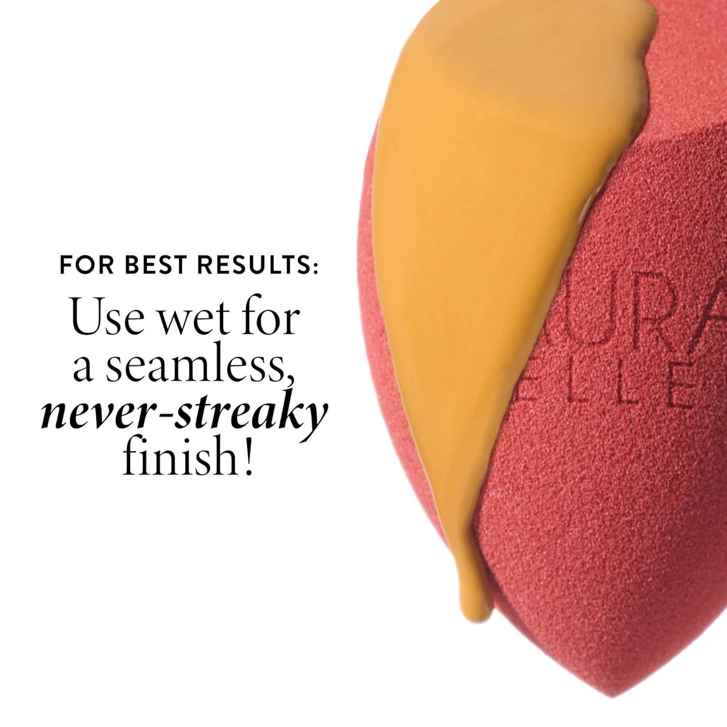 imageLAURA GELLER NEW YORK Retractable Black Kabuki Brush for Liquid Cream and Powder Face Makeup With Aluminum Handle16 Full Face Blending Sponge