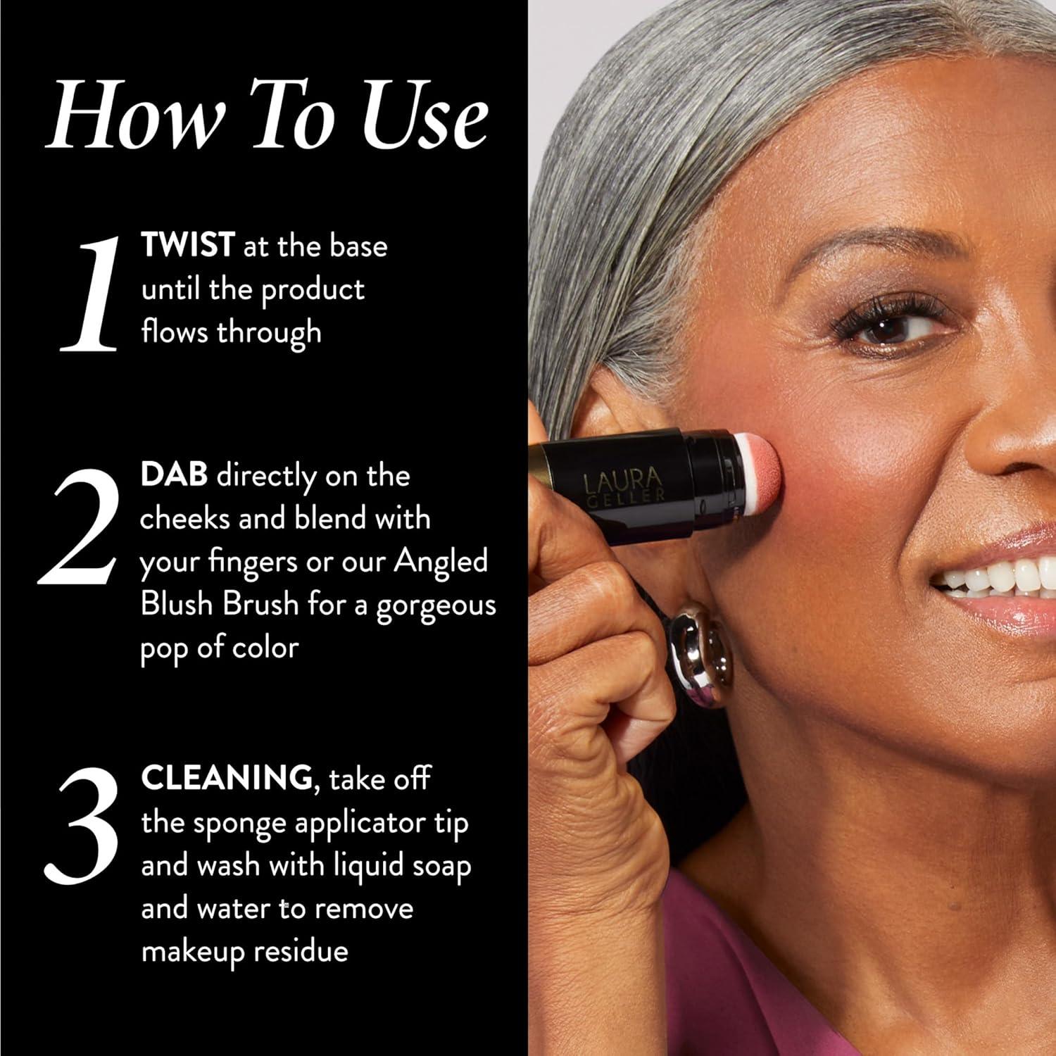 imageLAURA GELLER NEW YORK Serum Blush Tint Lightweight Liquid Blush for Cheeks Weightless Watercolor Sheer Finish Practical Pink02 Refreshing Rose