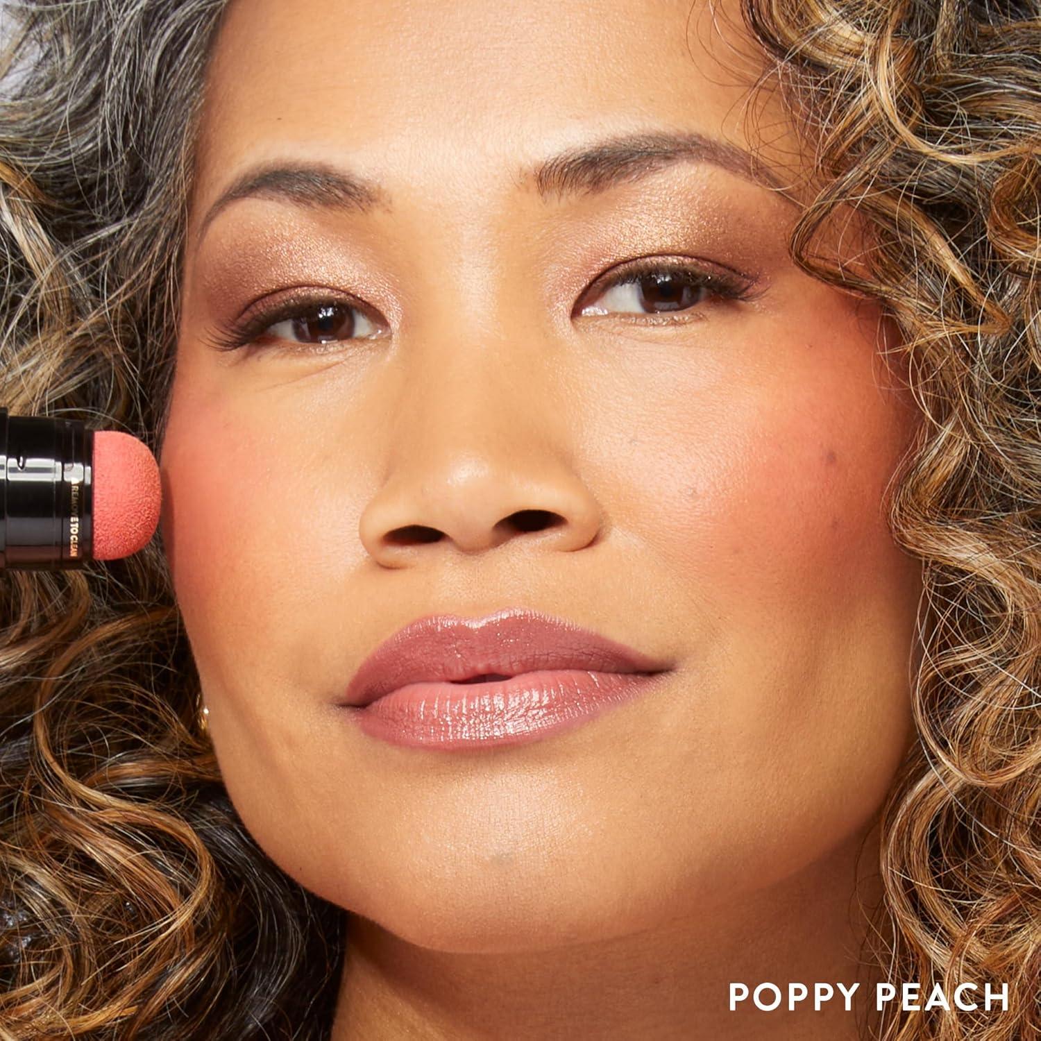 imageLAURA GELLER NEW YORK Serum Blush Tint Lightweight Liquid Blush for Cheeks Weightless Watercolor Sheer Finish Practical Pink03 Poppy Peach