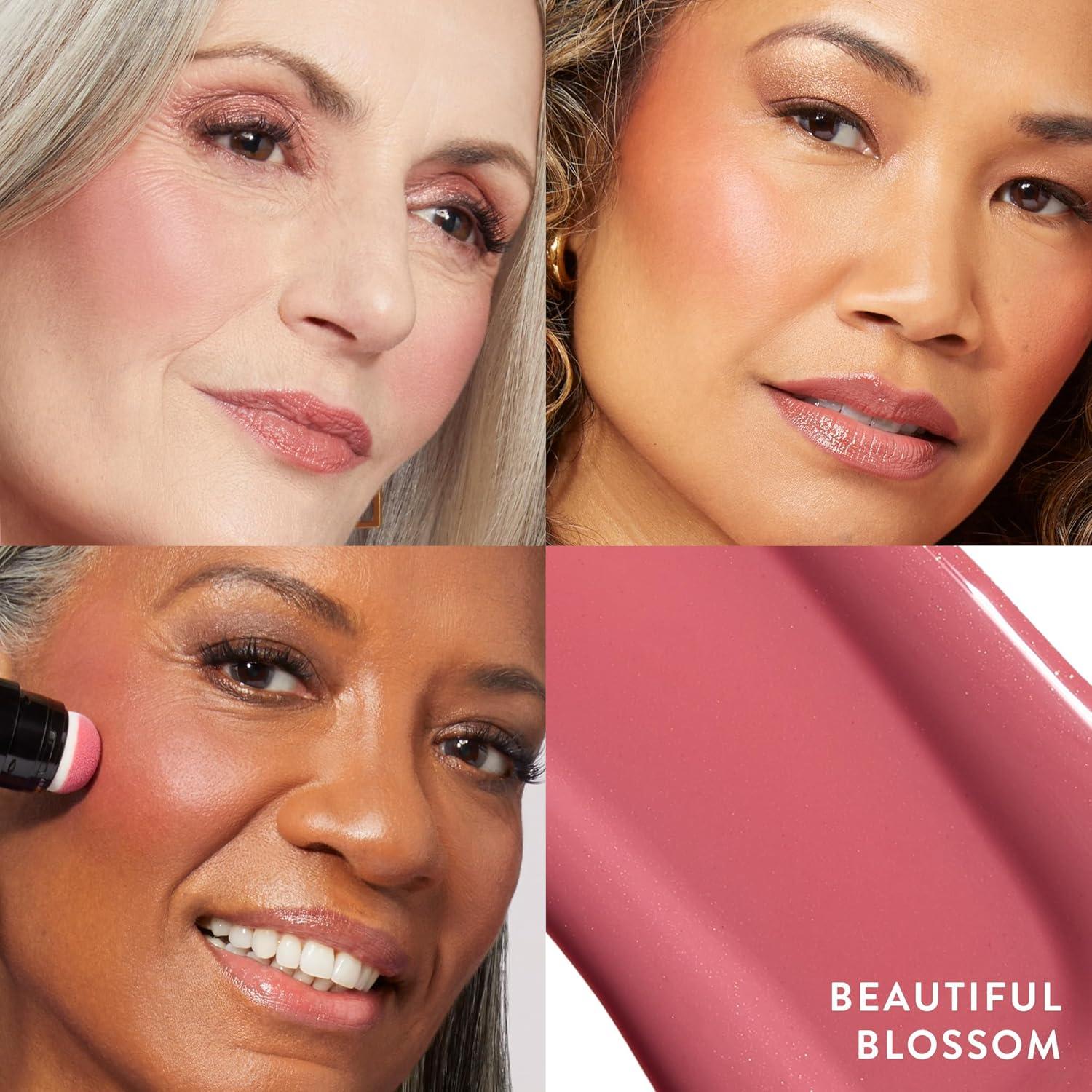 imageLAURA GELLER NEW YORK Serum Blush Tint Lightweight Liquid Blush for Cheeks Weightless Watercolor Sheer Finish Practical Pink07 Beautiful Blossom