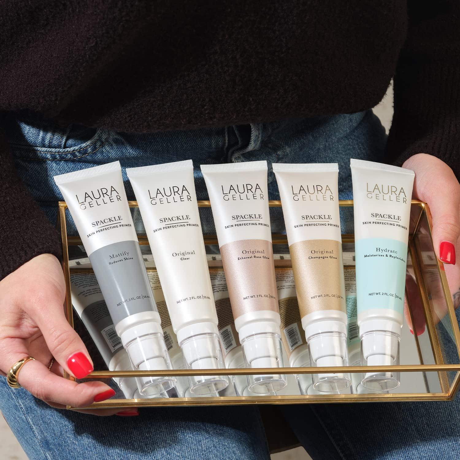 imageLAURA GELLER NEW YORK Spackle Primer  Bronze  SuperSize 2 Fl Oz  Hyaluronic Acid Makeup Primer for Mature Skin01 Champagne Glow