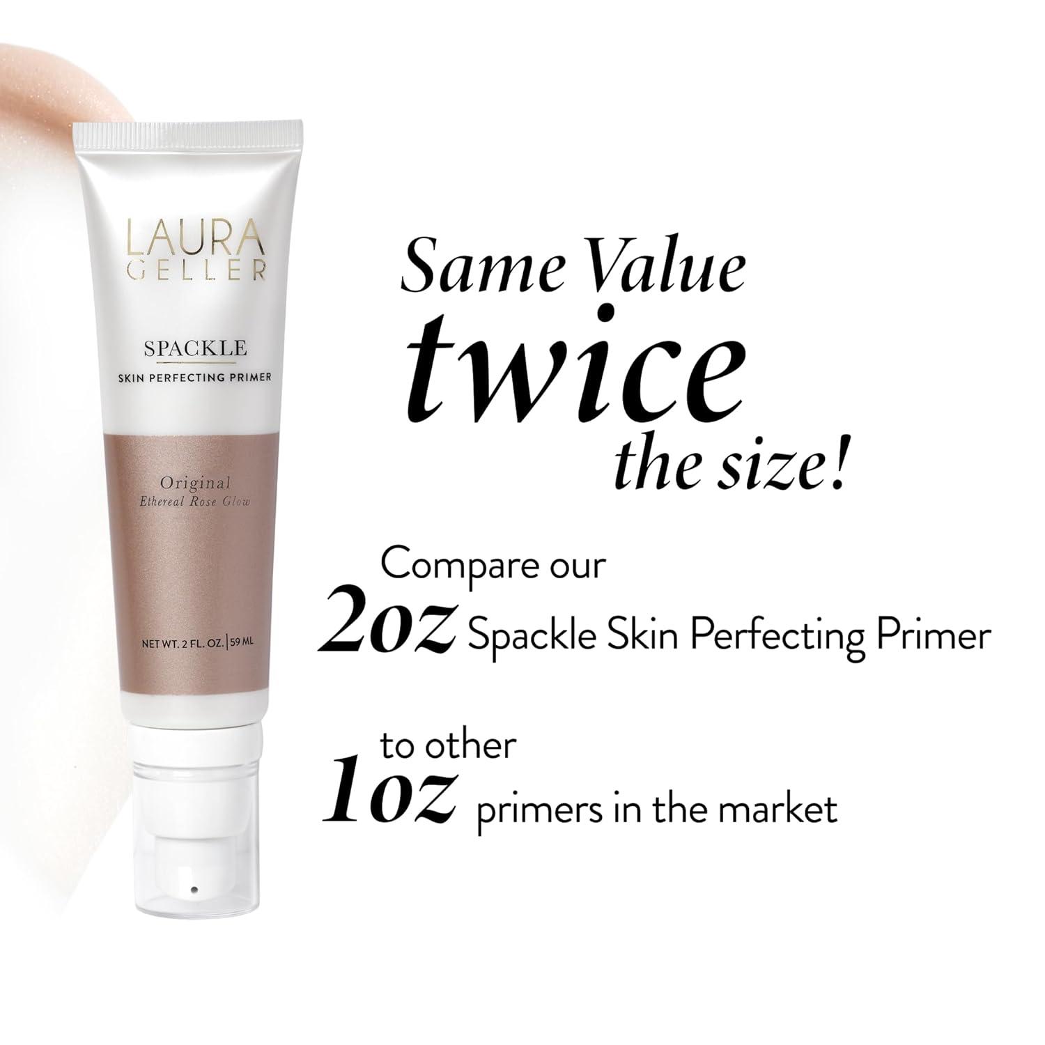 imageLAURA GELLER NEW YORK Spackle Primer  Bronze  SuperSize 2 Fl Oz  Hyaluronic Acid Makeup Primer for Mature Skin04 Ethereal Rose Glow