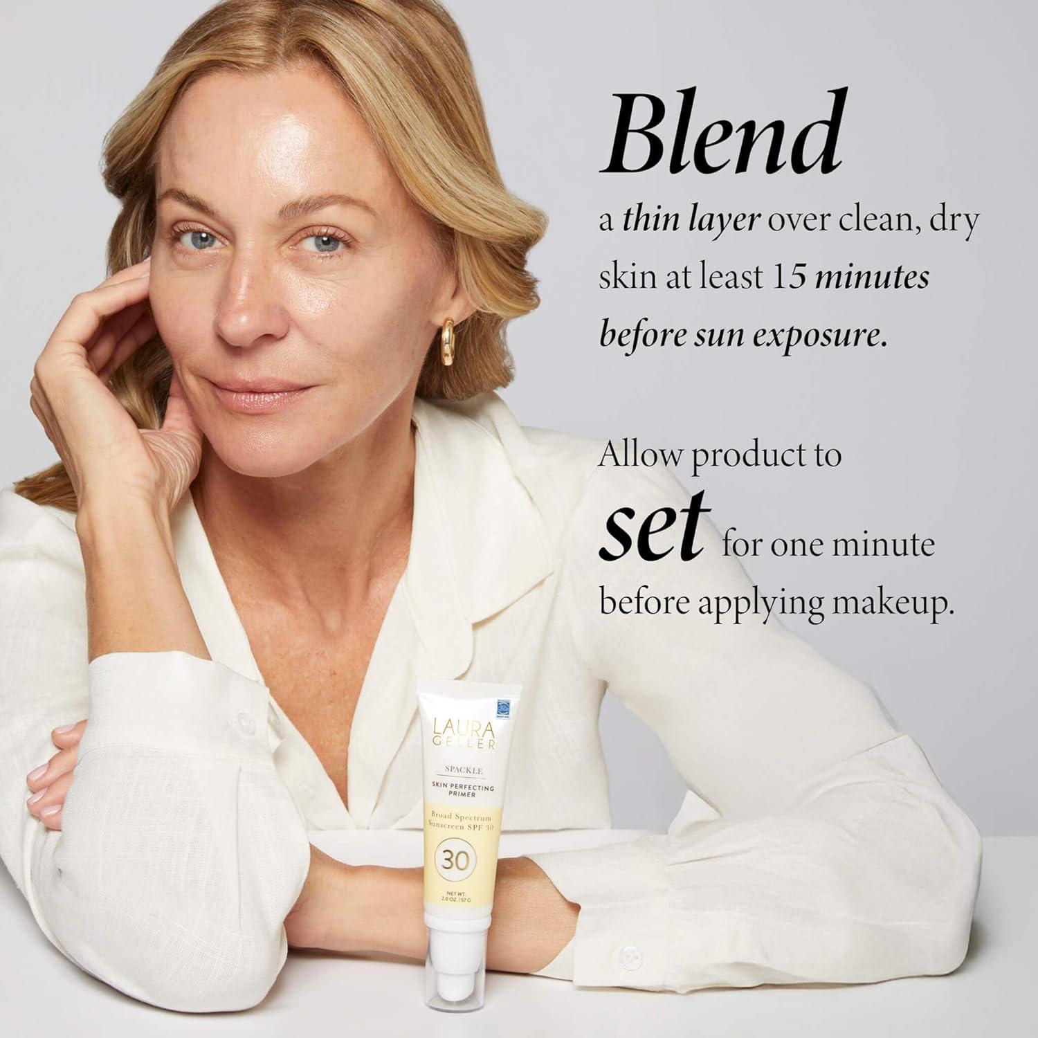 imageLAURA GELLER NEW YORK Spackle Primer  Hydrate  SuperSize 2 Fl Oz  Hyaluronic Acid Makeup Primer for Mature Skin03 SPF 30