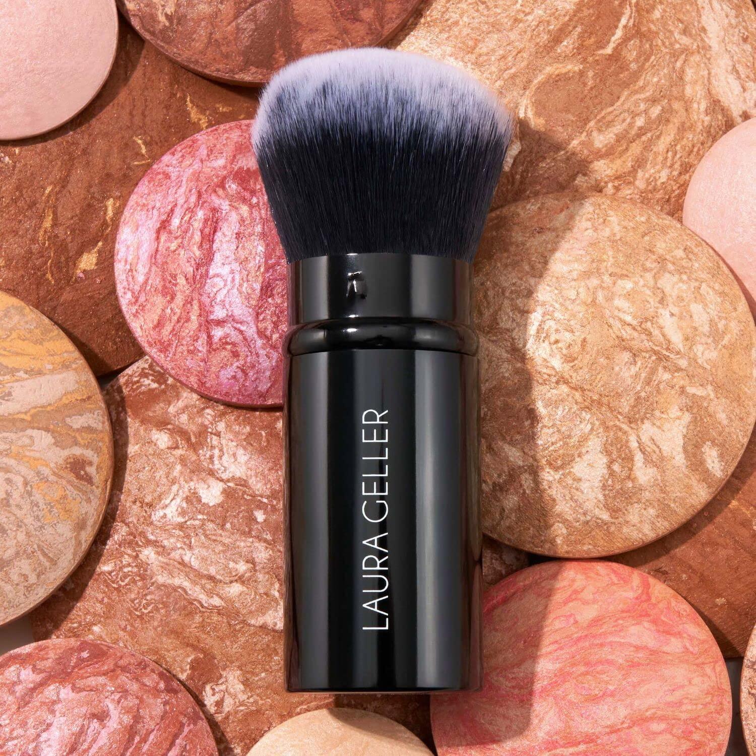 imageLAURA GELLER NEW YORK Spackle SkinPerfecting SuperSize Makeup Primer  Diamond  Retractable Airbrush Kabuki Brush Duo