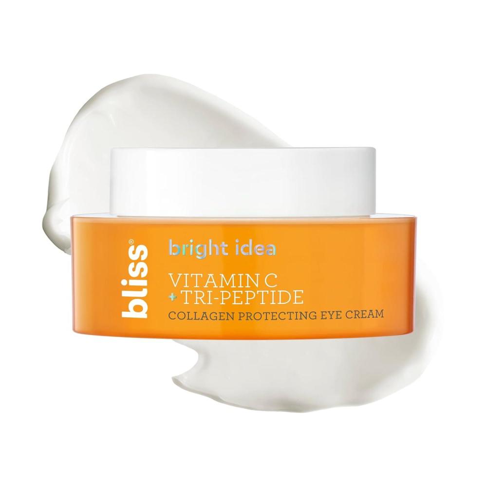 imageBliss Bright Idea Vitamin C Eye Cream  Brighten ampamp Hydrate AntiAging Treatment Reduces Fine Lines Boosts Collagen ampamp Firms 3OEthyl Ascorbic Acid TriPeptide ampamp Licorice Root 05fl oz