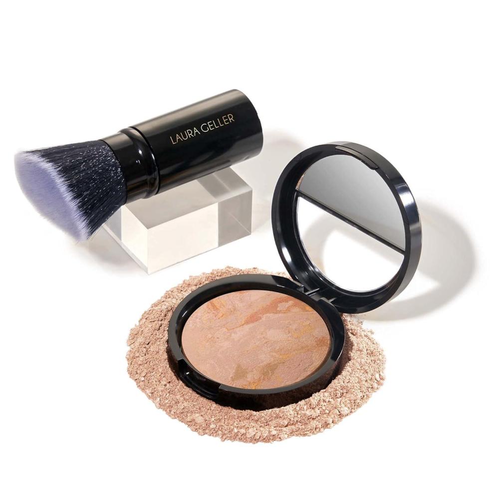 imageLAURA GELLER NEW YORK Baked BalanceNBrighten Color Correcting Foundation Sand  Kabuki Brush02 Fair