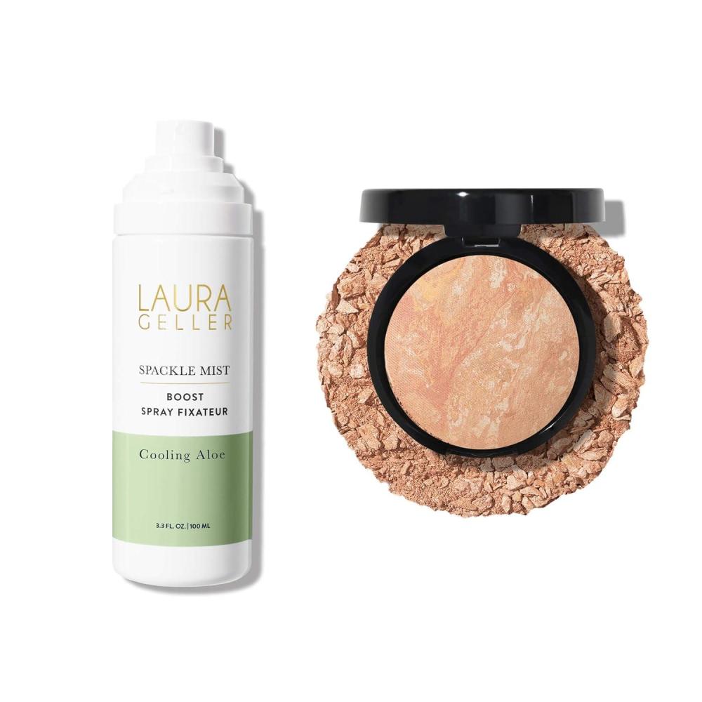 imageLAURA GELLER NEW YORK Baked BalancenBrighten Powder Foundation Light  Spackle Mist Boost with Cooling Aloe