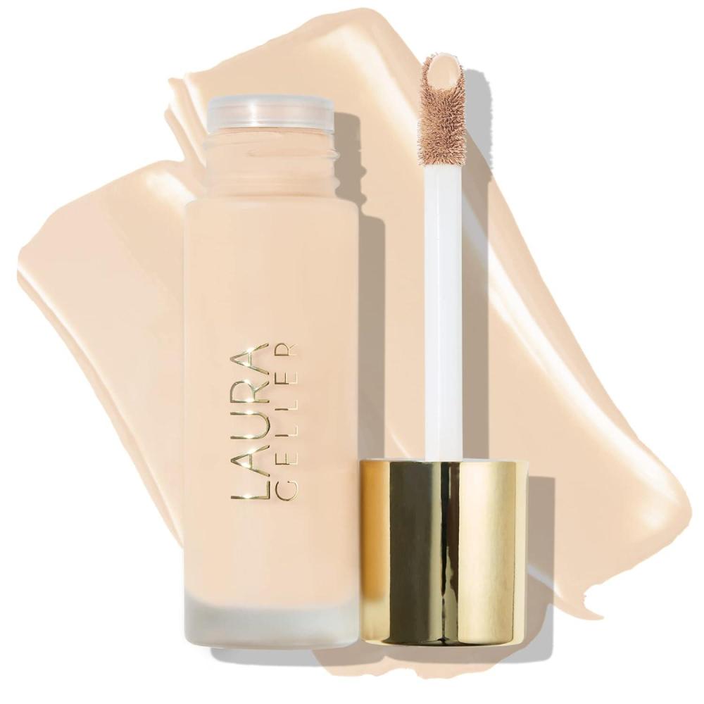 imageLAURA GELLER NEW YORK Double Take Liquid Foundation  Medium to Full Coverage Natural Matte Finish Sand101 Porcelain  Liquid