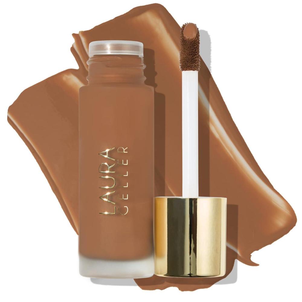 imageLAURA GELLER NEW YORK Double Take Liquid Foundation  Medium to Full Coverage Natural Matte Finish Sand108 Deep Liquid