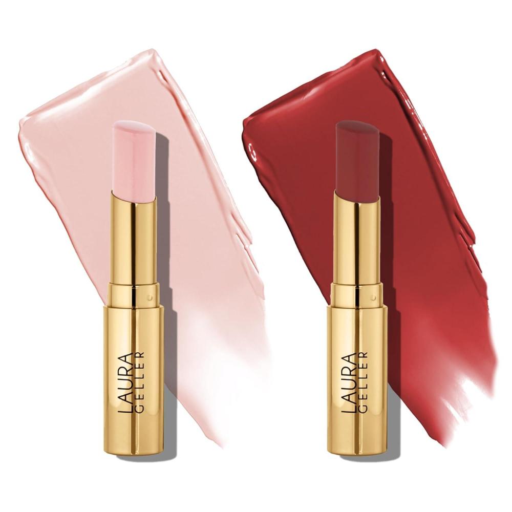imageLAURA GELLER NEW YORK Jelly Balm Tinted Lip Balm Duo  Brick House  Sheerly Amazing