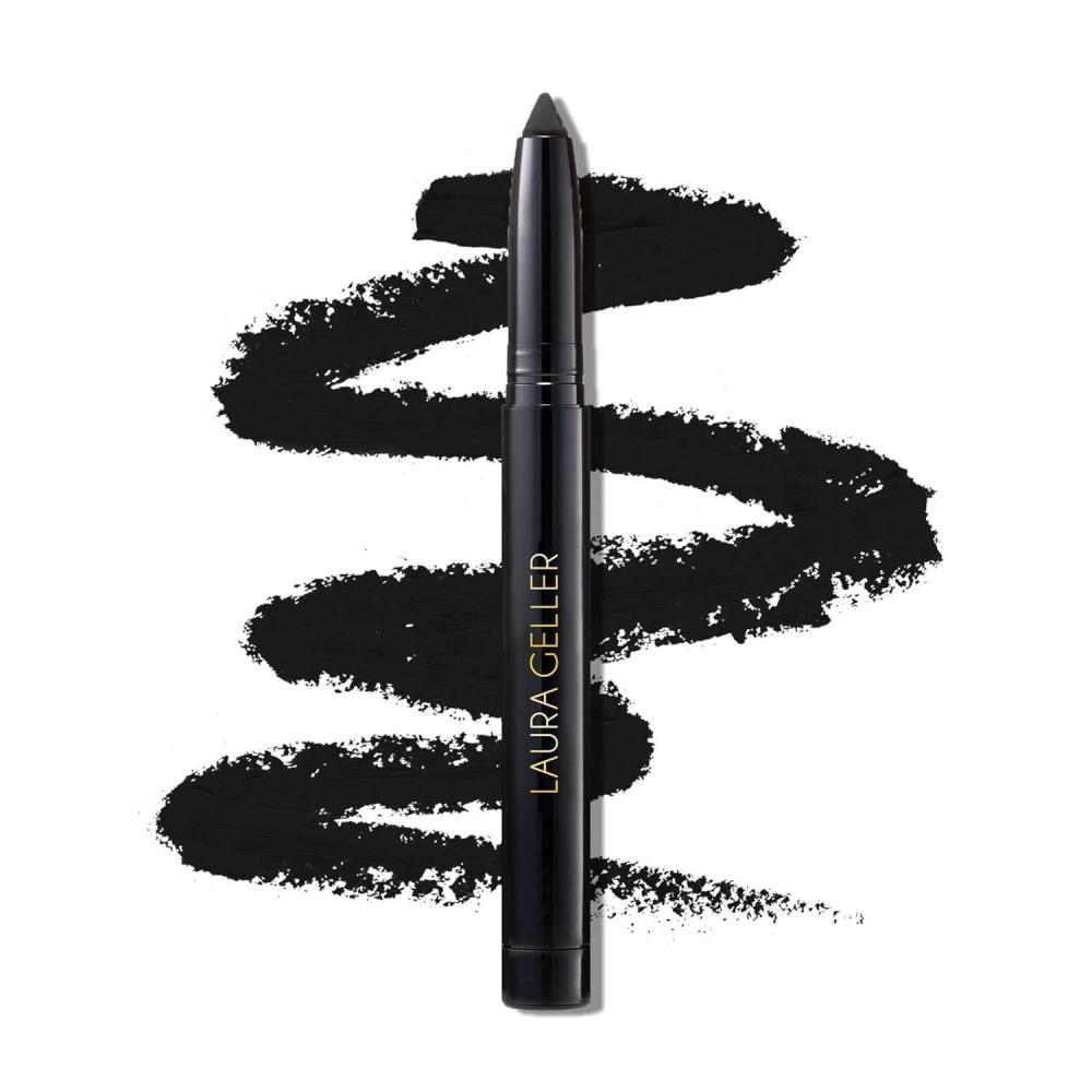 imageLAURA GELLER NEW YORK Kajal Longwear Kohl Eyeliner Pencil Duo  Deep Black ampamp Smoky Taupe  Caffeine and Vitamin E  Smooth ampamp Blendable Liner  BuiltIn Sharpener02 Deep Black