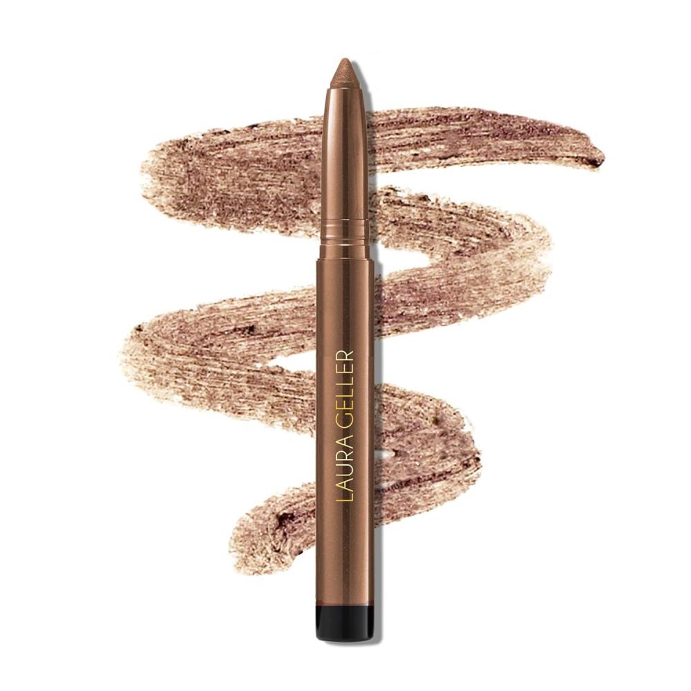 imageLAURA GELLER NEW YORK Kajal Longwear Kohl Eyeliner Pencil Duo  Deep Black ampamp Smoky Taupe  Caffeine and Vitamin E  Smooth ampamp Blendable Liner  BuiltIn Sharpener13 Rose Gold Kohl