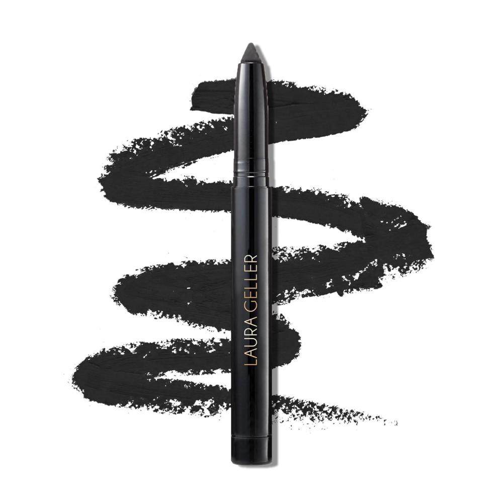 imageLAURA GELLER NEW YORK Kajal Longwear Kohl Eyeliner Pencil Duo  Deep Black ampamp Smoky Taupe  Caffeine and Vitamin E  Smooth ampamp Blendable Liner  BuiltIn Sharpener04 Soft Black
