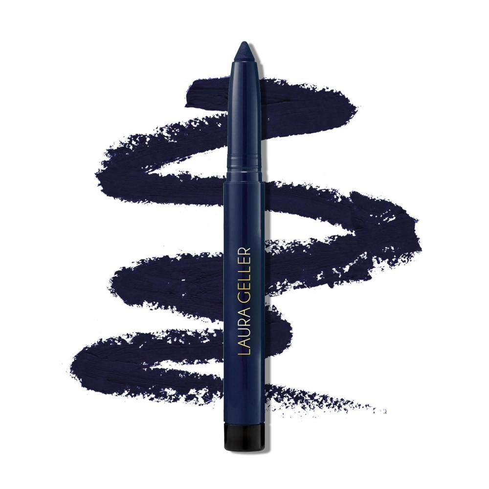 imageLAURA GELLER NEW YORK Kajal Longwear Kohl Eyeliner Pencil Duo  Deep Black ampamp Smoky Taupe  Caffeine and Vitamin E  Smooth ampamp Blendable Liner  BuiltIn Sharpener14 Midnight Kohl
