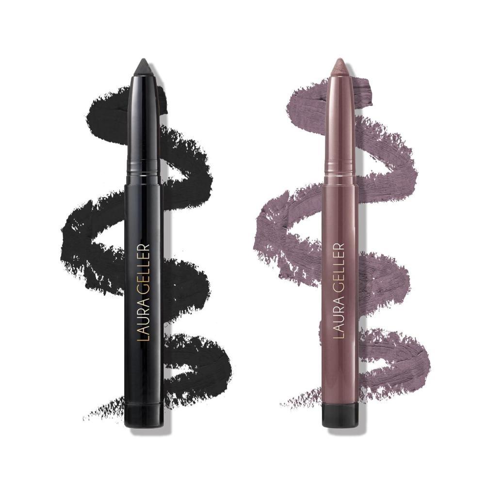 imageLAURA GELLER NEW YORK Kajal Longwear Kohl Eyeliner Pencil Duo Soft Black  Smoky Plum
