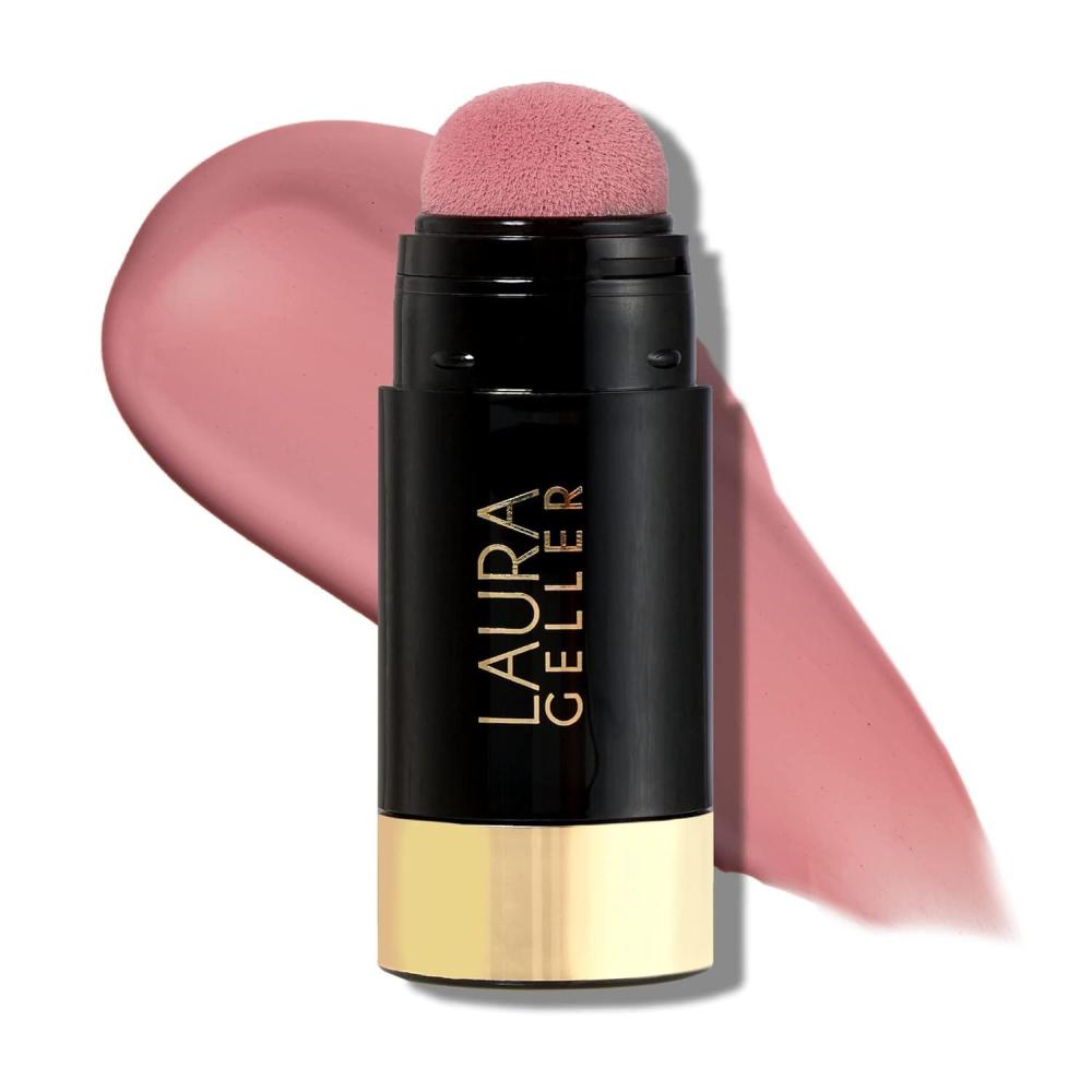 imageLAURA GELLER NEW YORK Serum Blush Tint Lightweight Liquid Blush for Cheeks Weightless Watercolor Sheer Finish Practical Pink01 Practical Pink