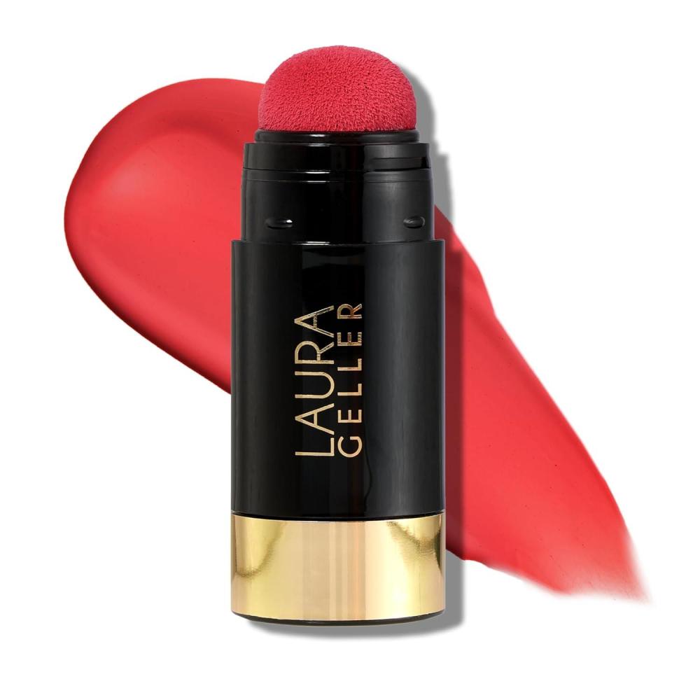 imageLAURA GELLER NEW YORK Serum Blush Tint Lightweight Liquid Blush for Cheeks Weightless Watercolor Sheer Finish Practical Pink05 Graceful Guava