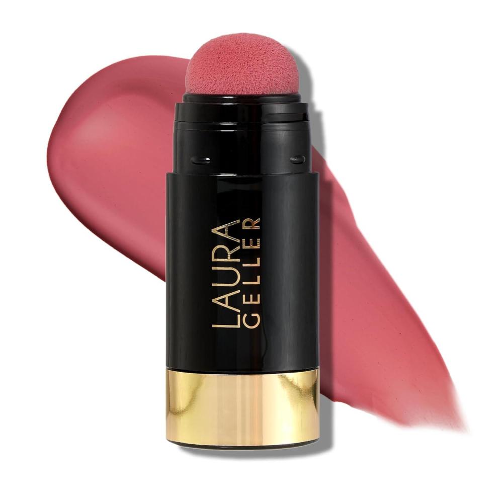 imageLAURA GELLER NEW YORK Serum Blush Tint Lightweight Liquid Blush for Cheeks Weightless Watercolor Sheer Finish Practical Pink07 Beautiful Blossom