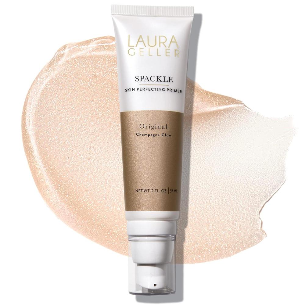 imageLAURA GELLER NEW YORK Spackle Primer  Bronze  SuperSize 2 Fl Oz  Hyaluronic Acid Makeup Primer for Mature Skin01 Champagne Glow