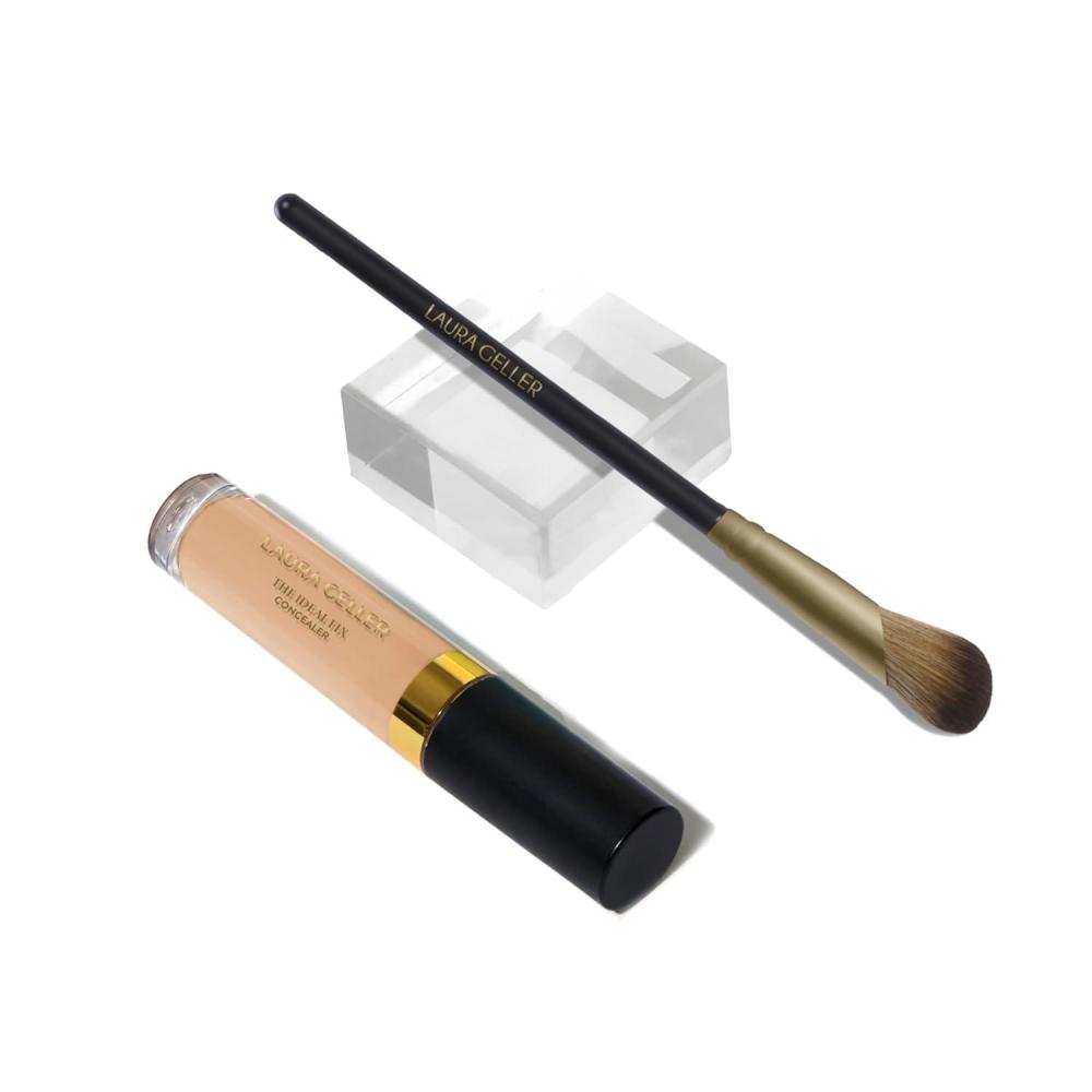 imageLAURA GELLER NEW YORK The Under Cover Kit Ideal Fix Concealer  Precision Angled Concealer Brush 02 Fair03 Light
