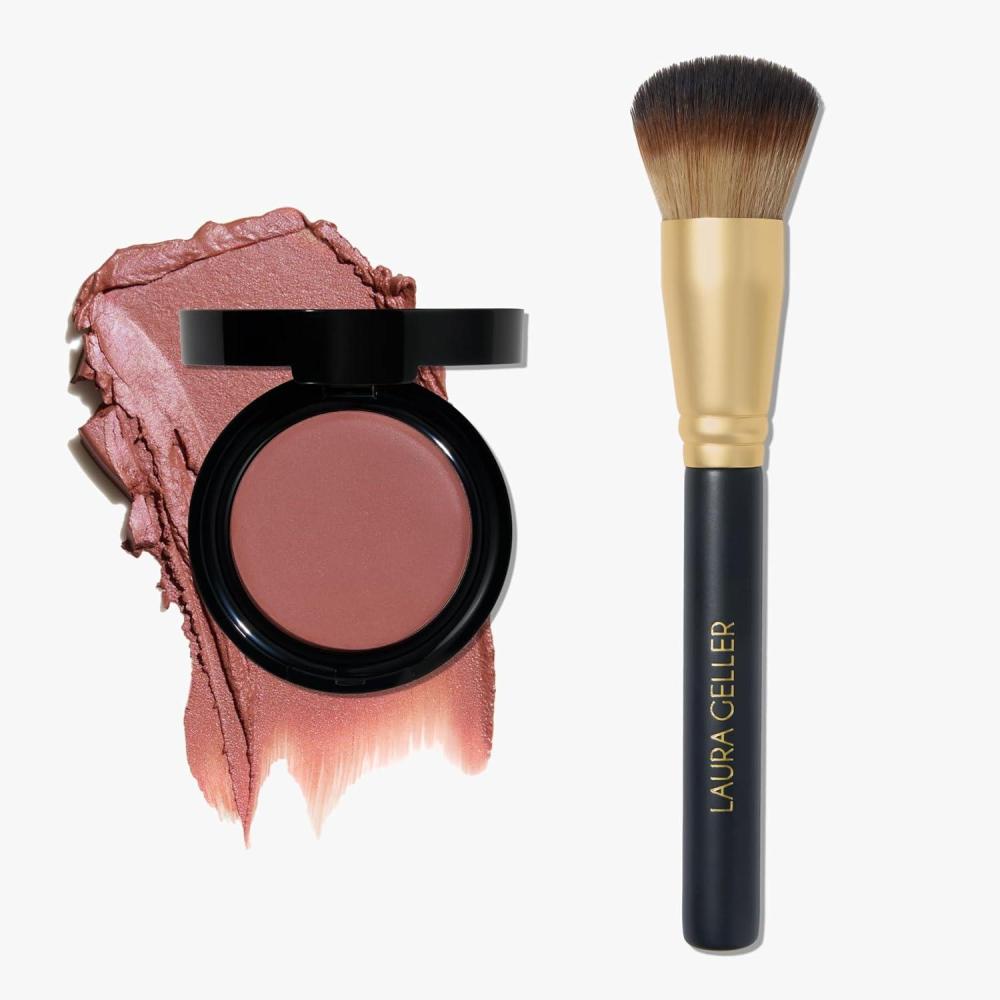 imageLAURA GELLER NEW YORK The Wonder Balm Starter Kit  The Wonder Balm ampamp Brush  Rosy Refresh  Hydrating Weightless Beauty Balm for Face ampamp Lips